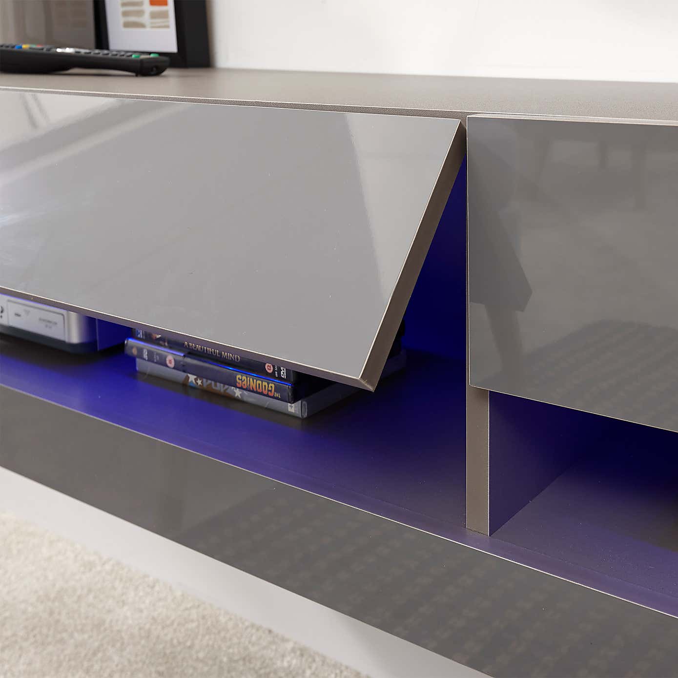 Galicia LED Wide Floating Wall TV Unit for TVs up to 67"