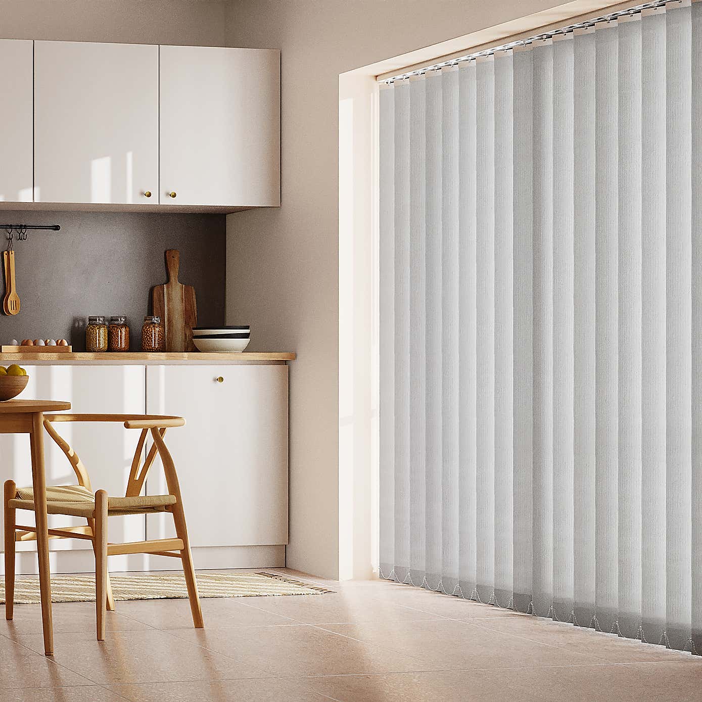 Stripe Cordless Vertical Blind