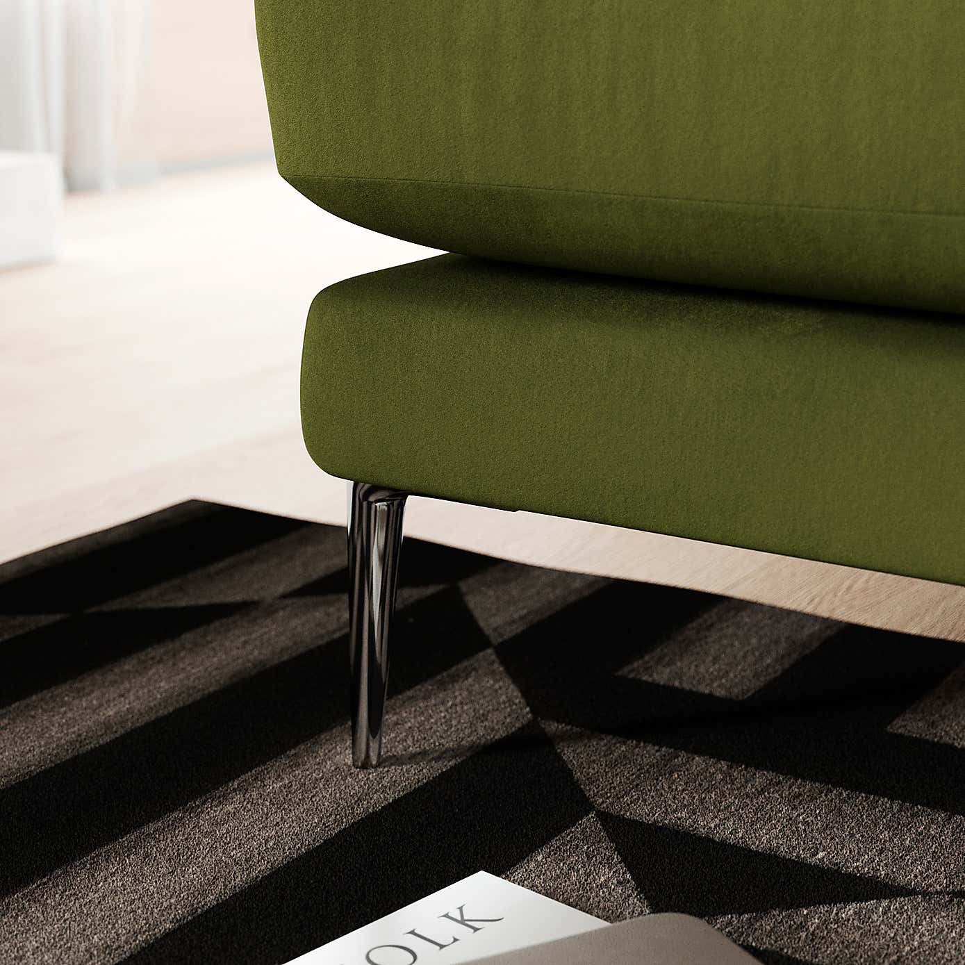 Lawson Matte Plush Velvet 2 Seater Sofa