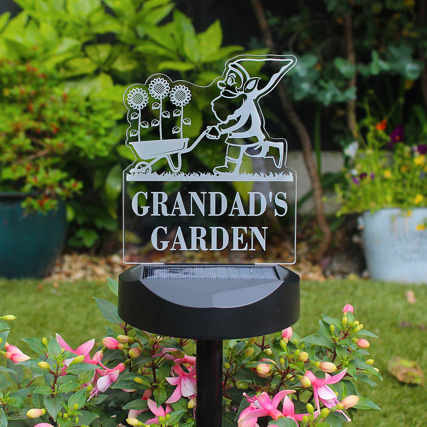 Personalised Gnome Garden Outdoor Solar LED Light