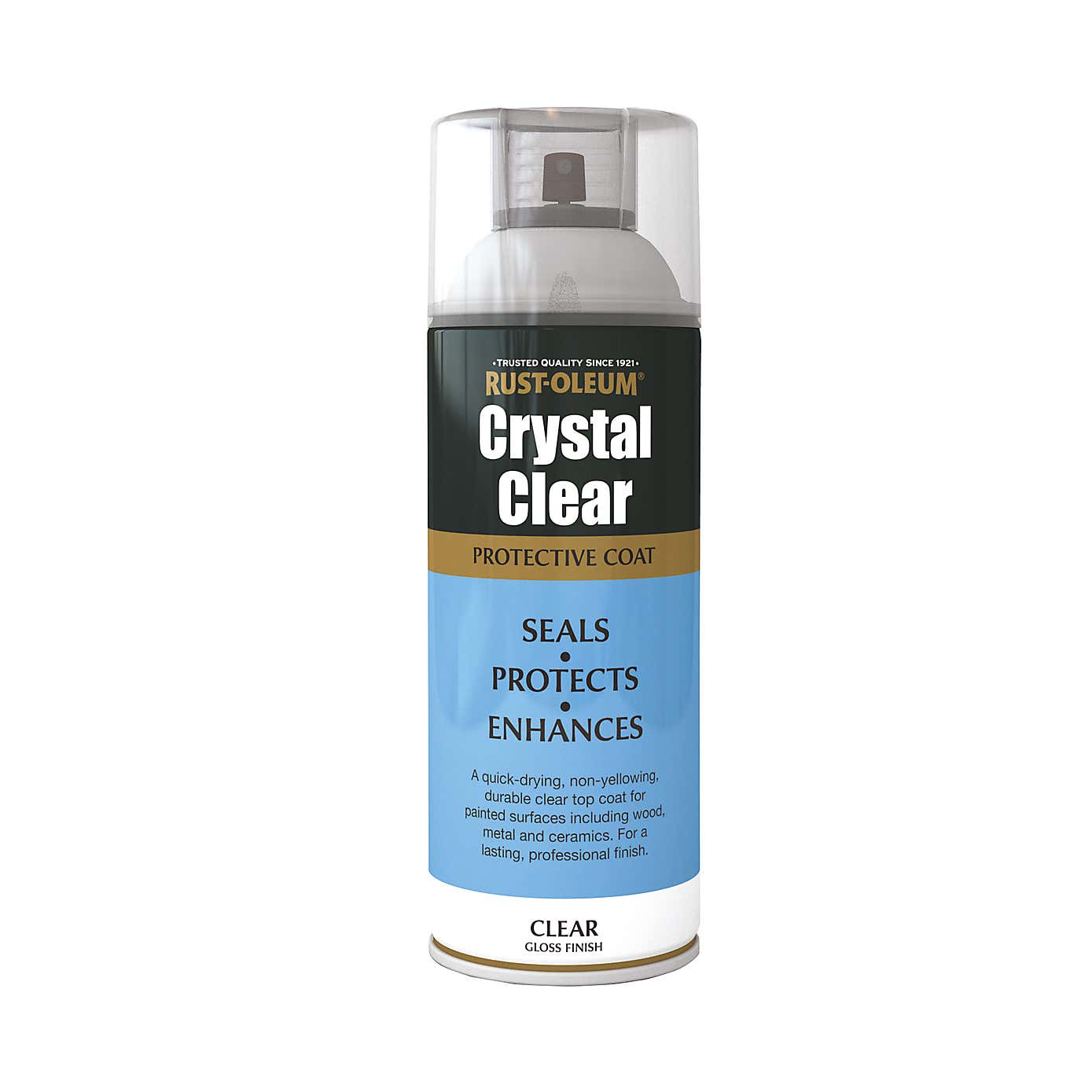 Rust-Oleum Crystal Clear Gloss Protective Top Coat 400ml