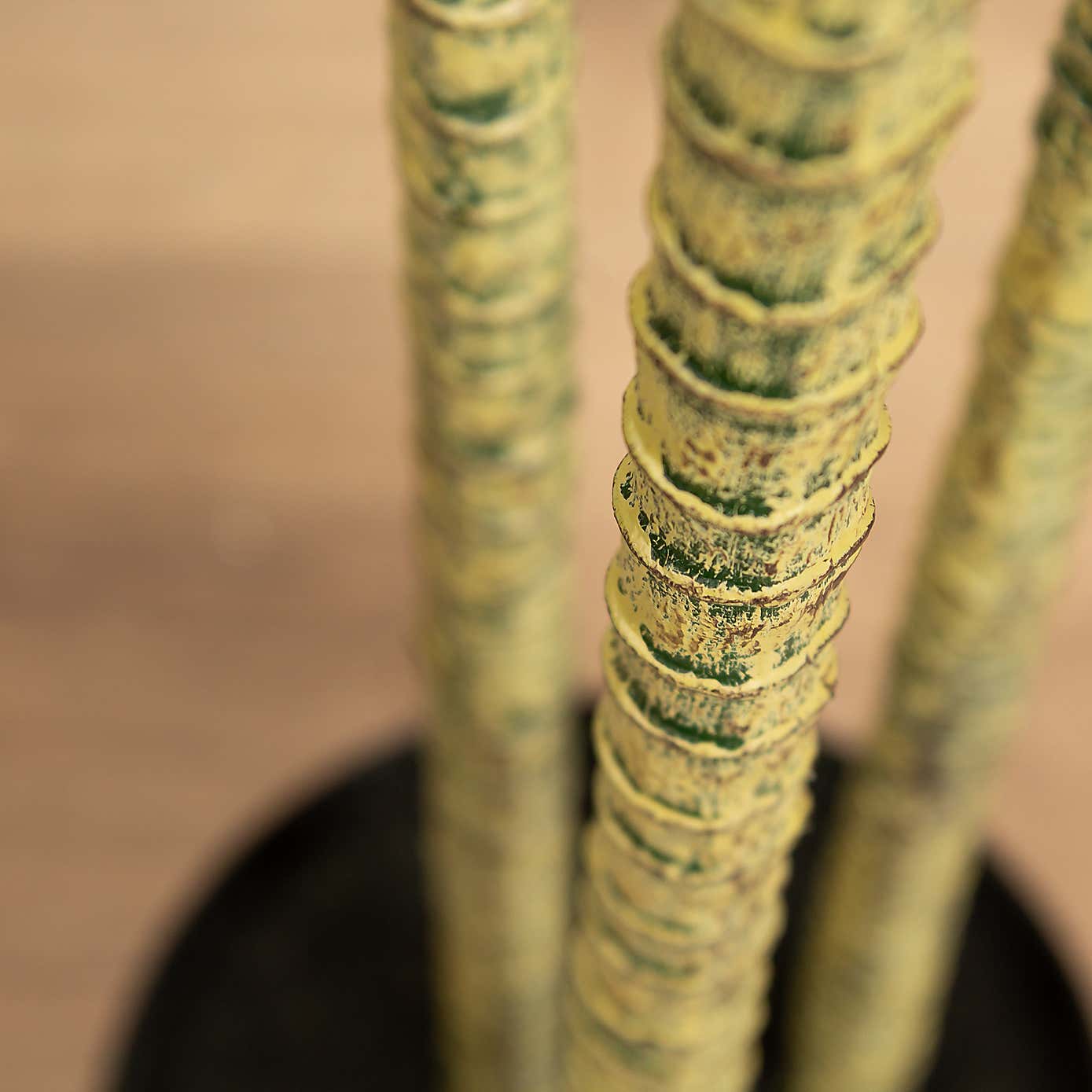 Artificial Yucca Tree in Black Plastic Plant Pot