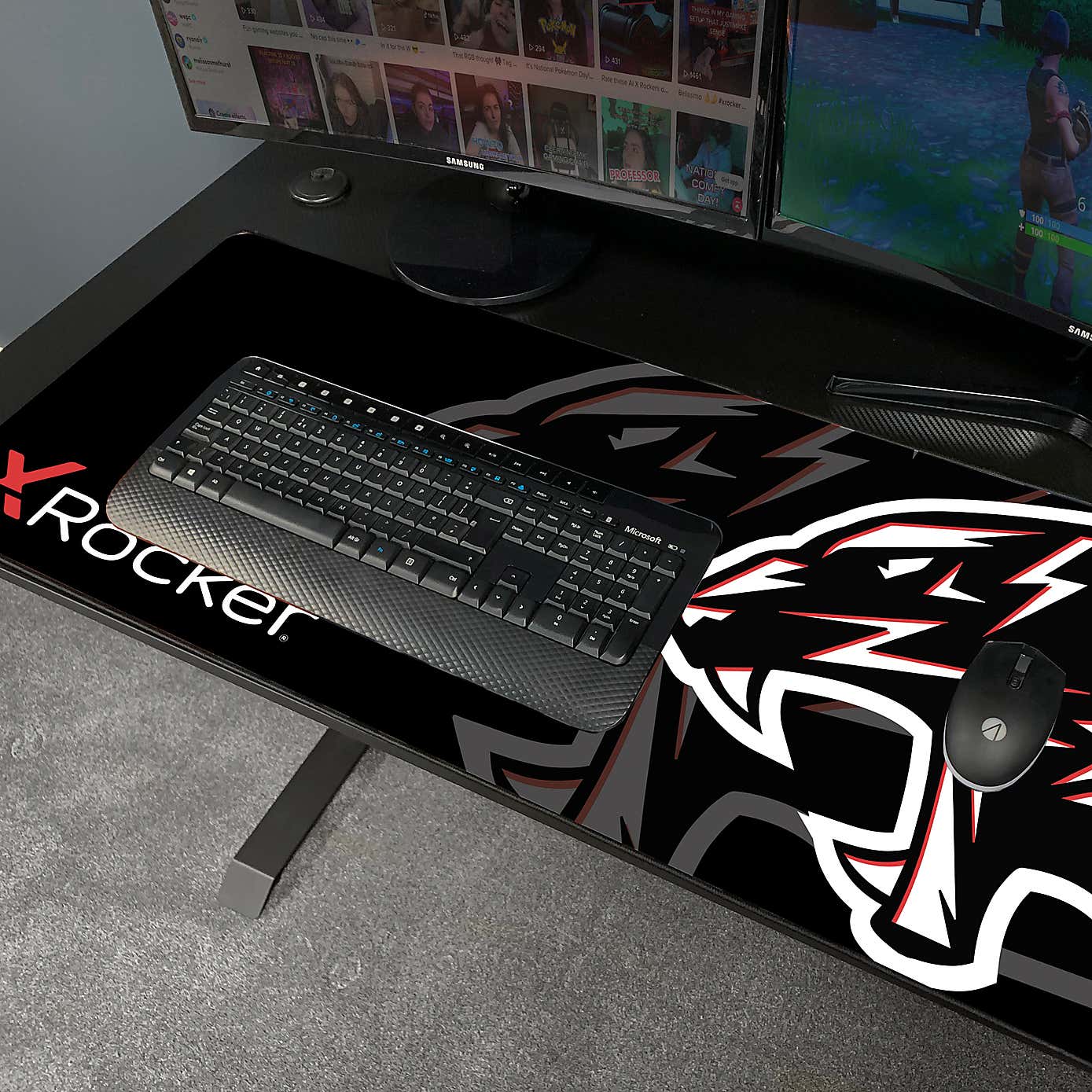 X Rocker Panther XL Reversible Corner Gaming Desk