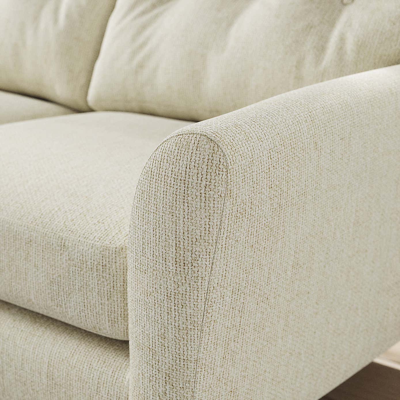 Sven Chunky Chenille Large Corner Chaise Sofa