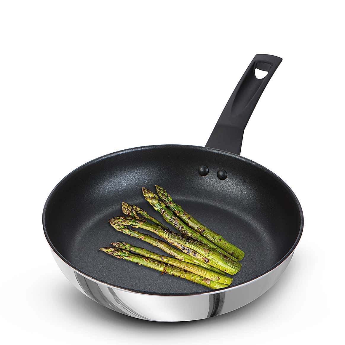 Prestige 9x Tougher Stainless Steel Open Frying Pan, 25cm