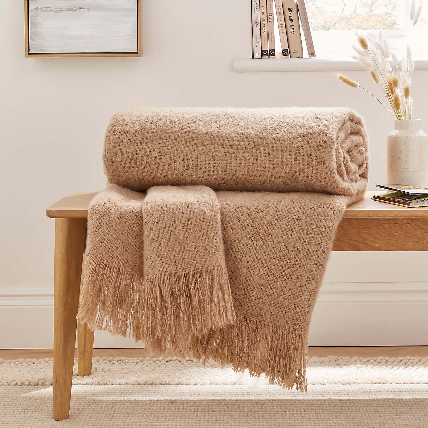 Faux Mohair Throw 235cm x 235cm