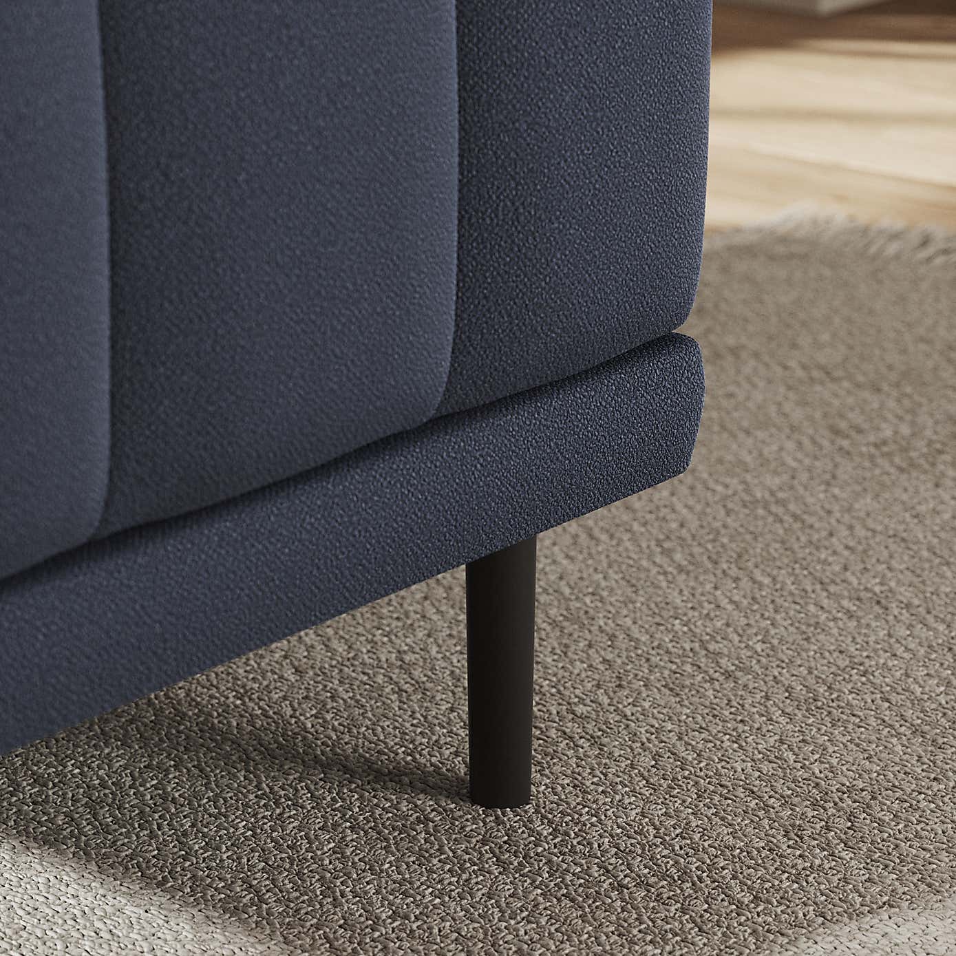 Amali Small Dining Bench, Boucle