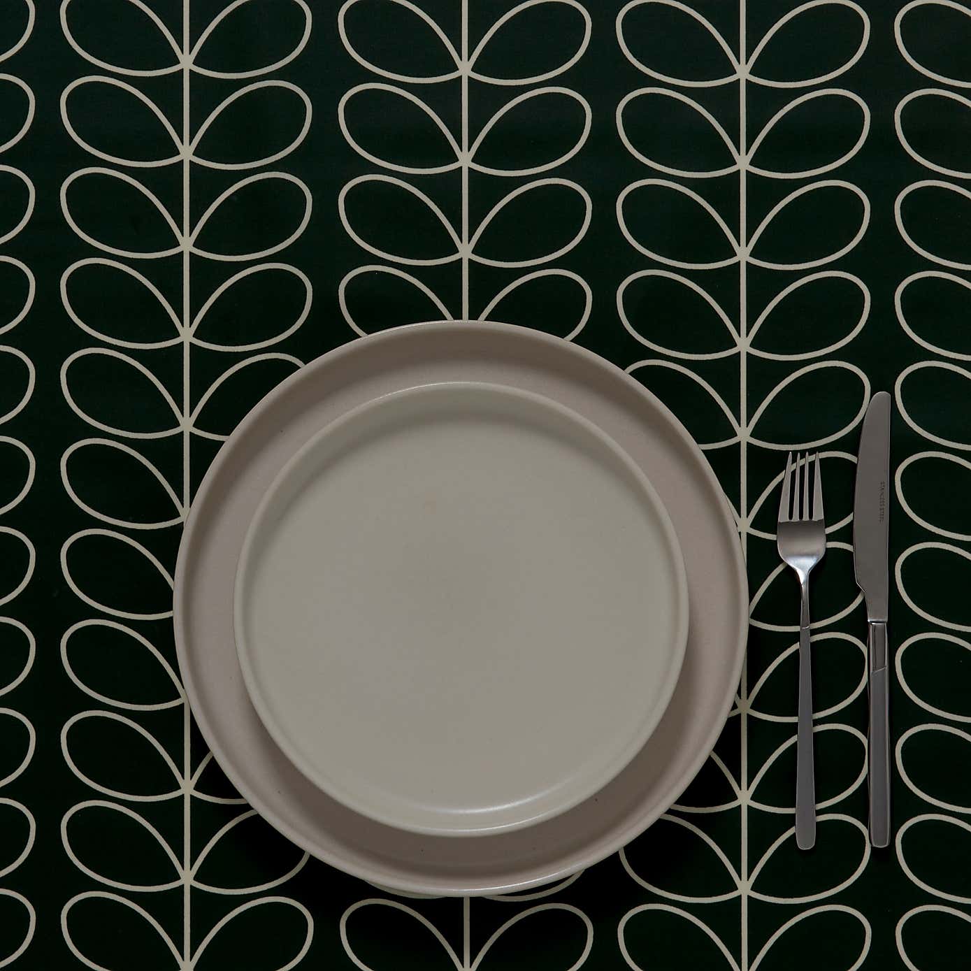 Orla Kiely Linear Stem Evergreen PVC