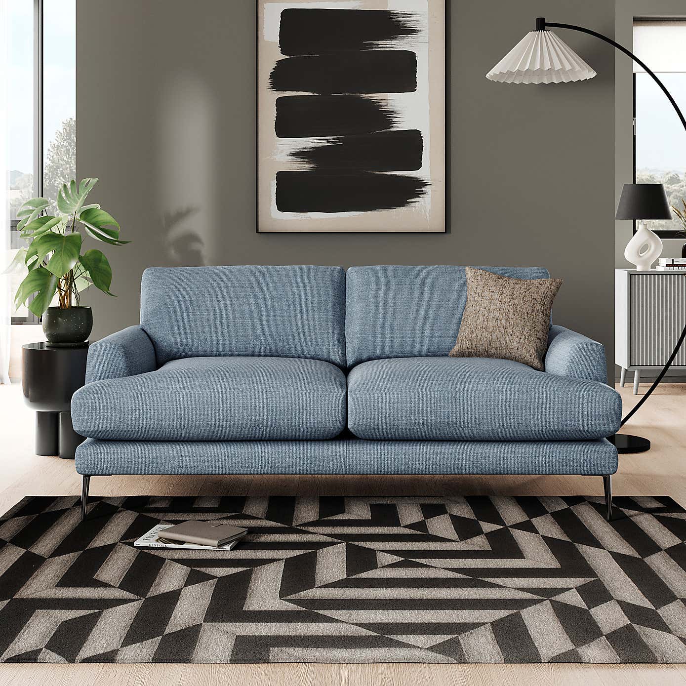 Lawson Chunky Tonal Weave 3 Seater Sofa