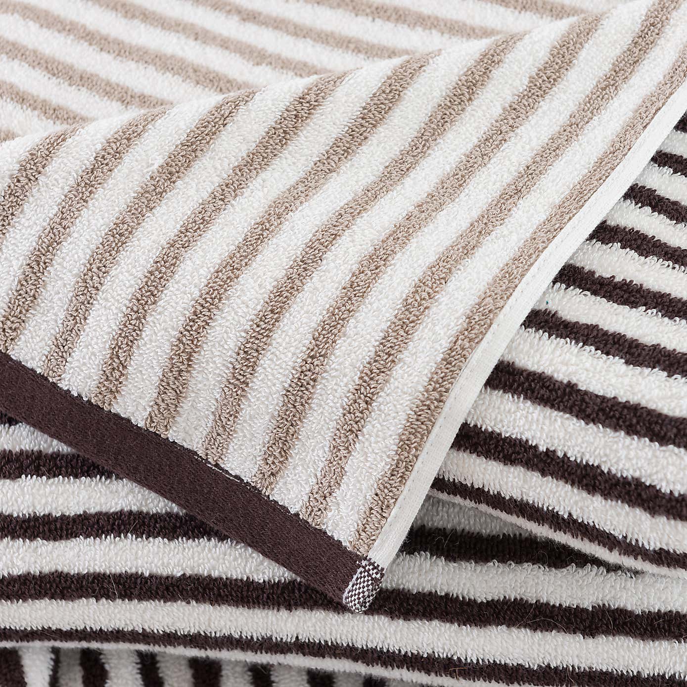 Reversible Striped Cotton Towel