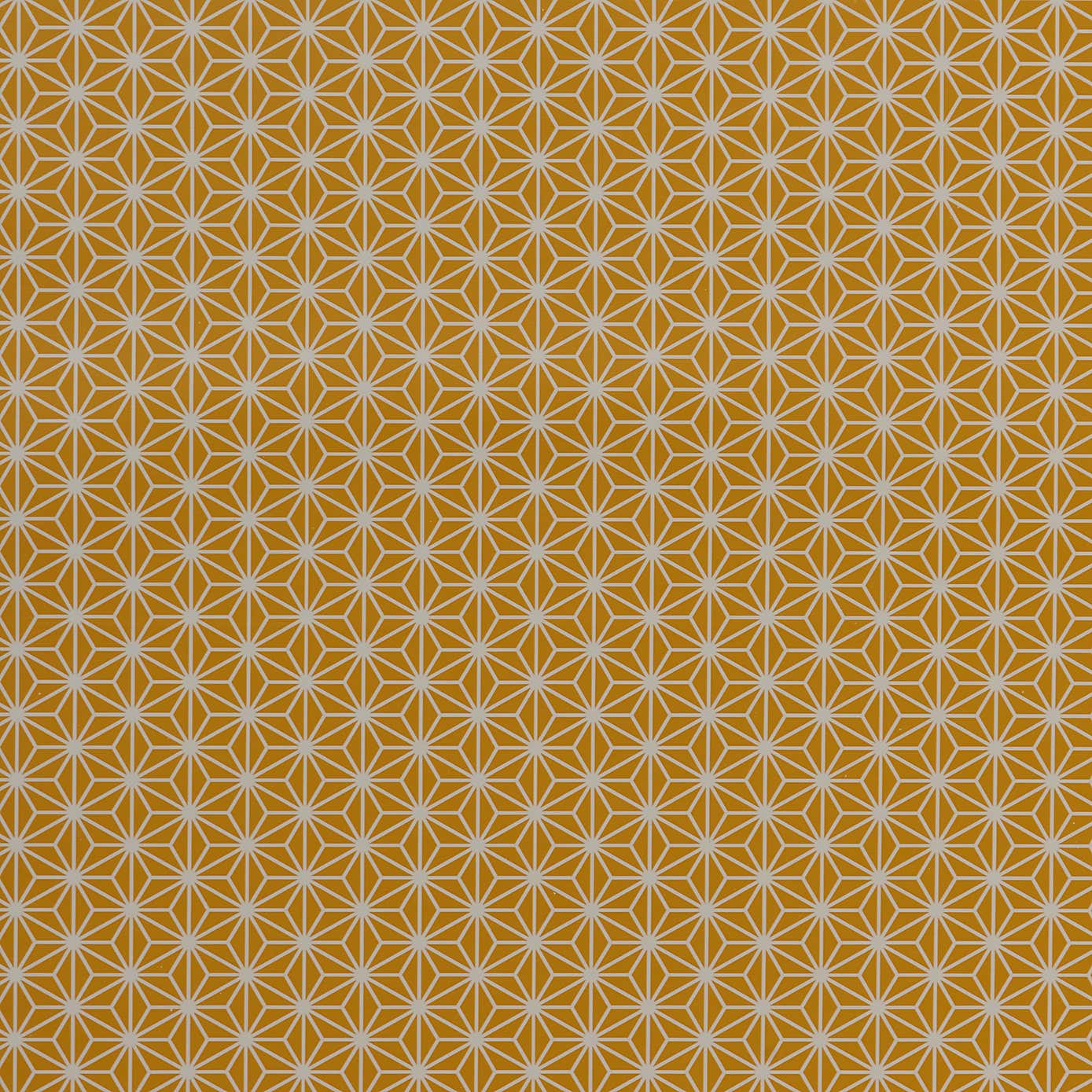 Diamond Geo Ochre PVC Fabric
