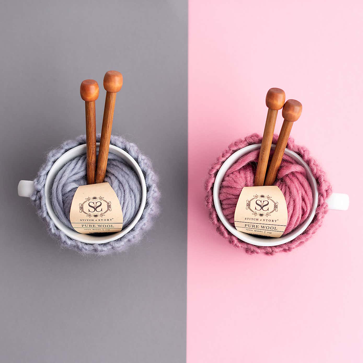 Cup Cosy Mini Knitting Kit