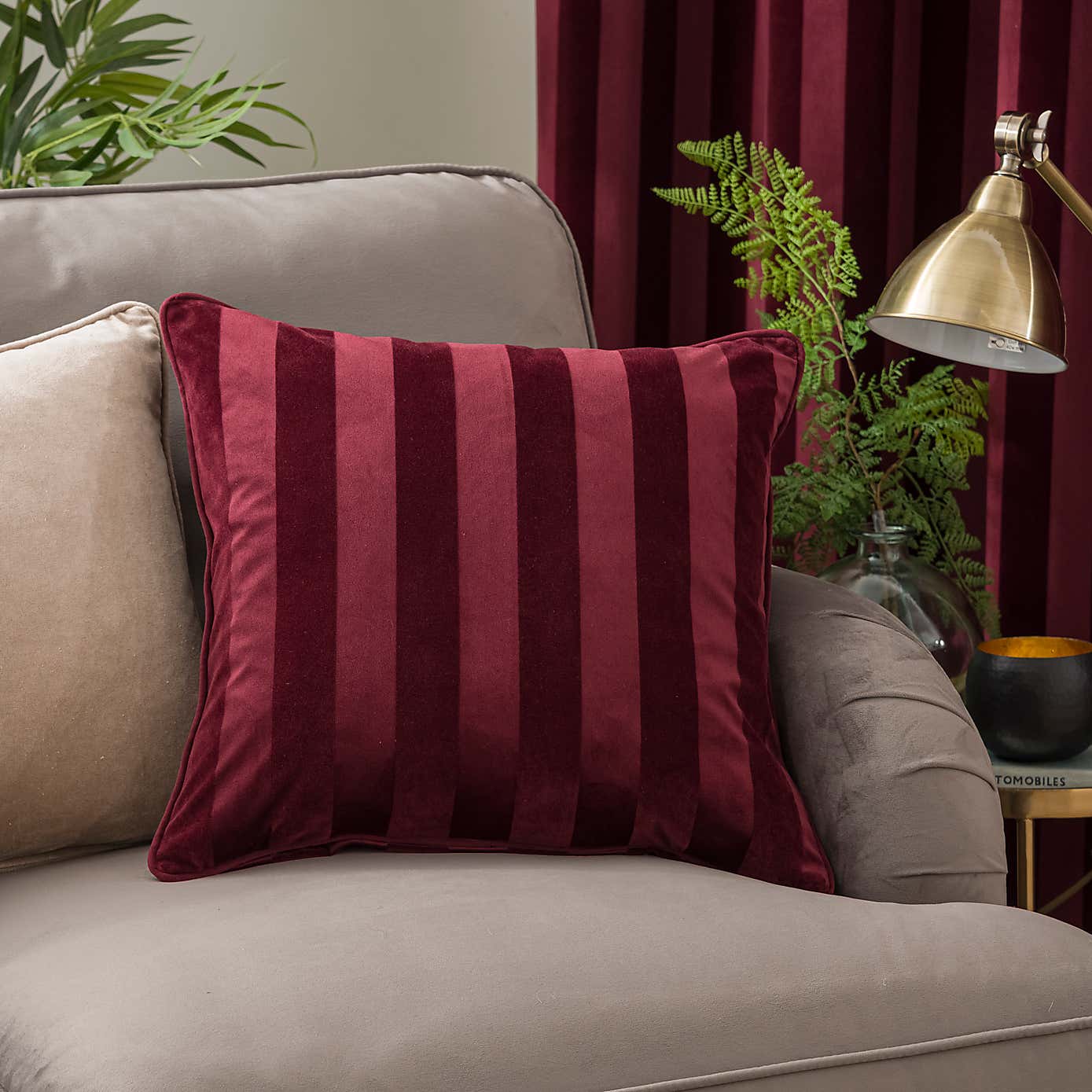 Milford Stripe Square Cushion