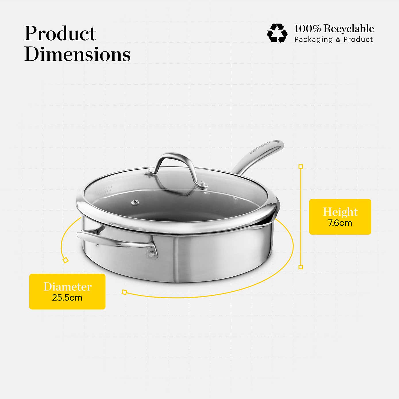 Good Food Tri Ply 28cm Multi Pan