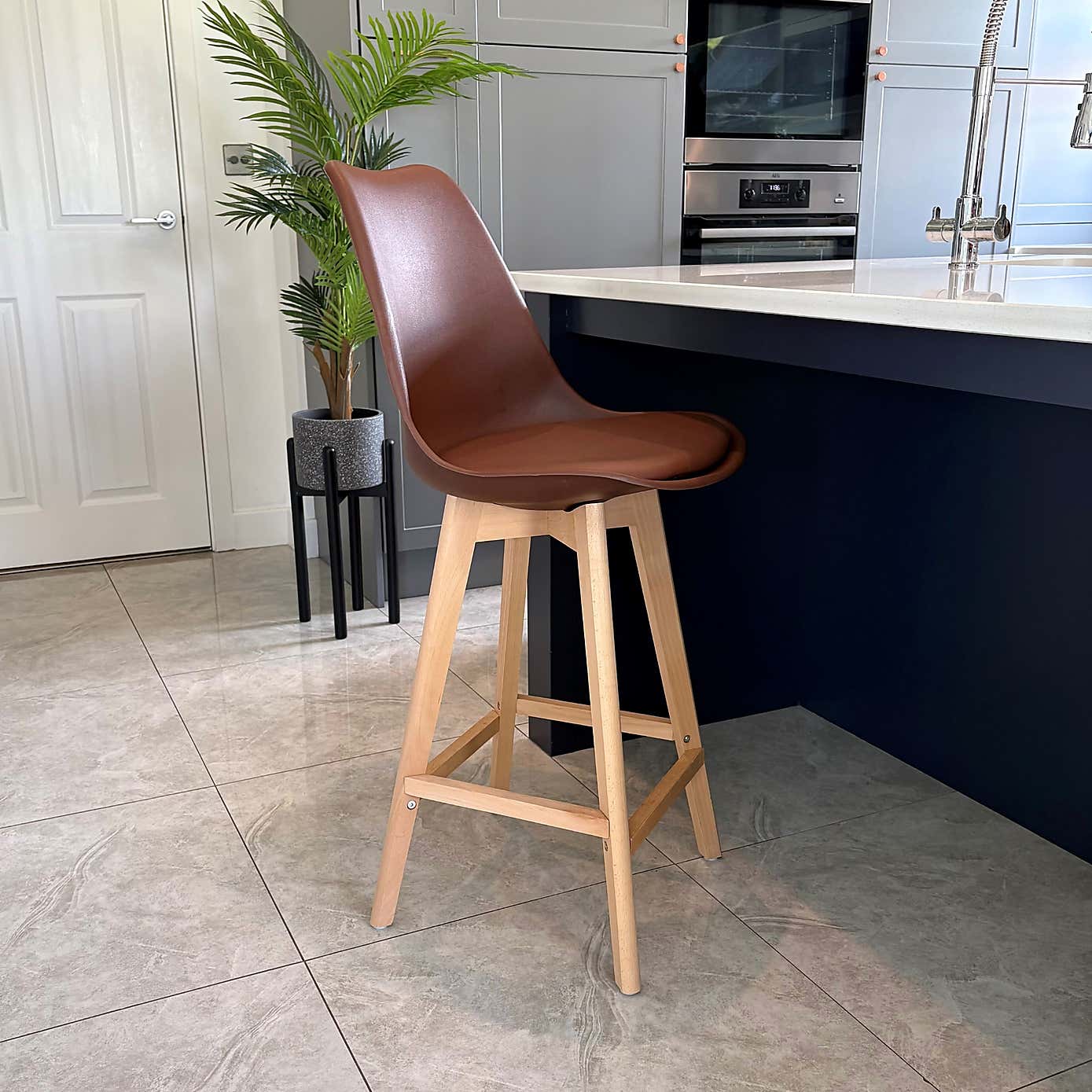 Fusion Living Soho Plastic Bar Stool