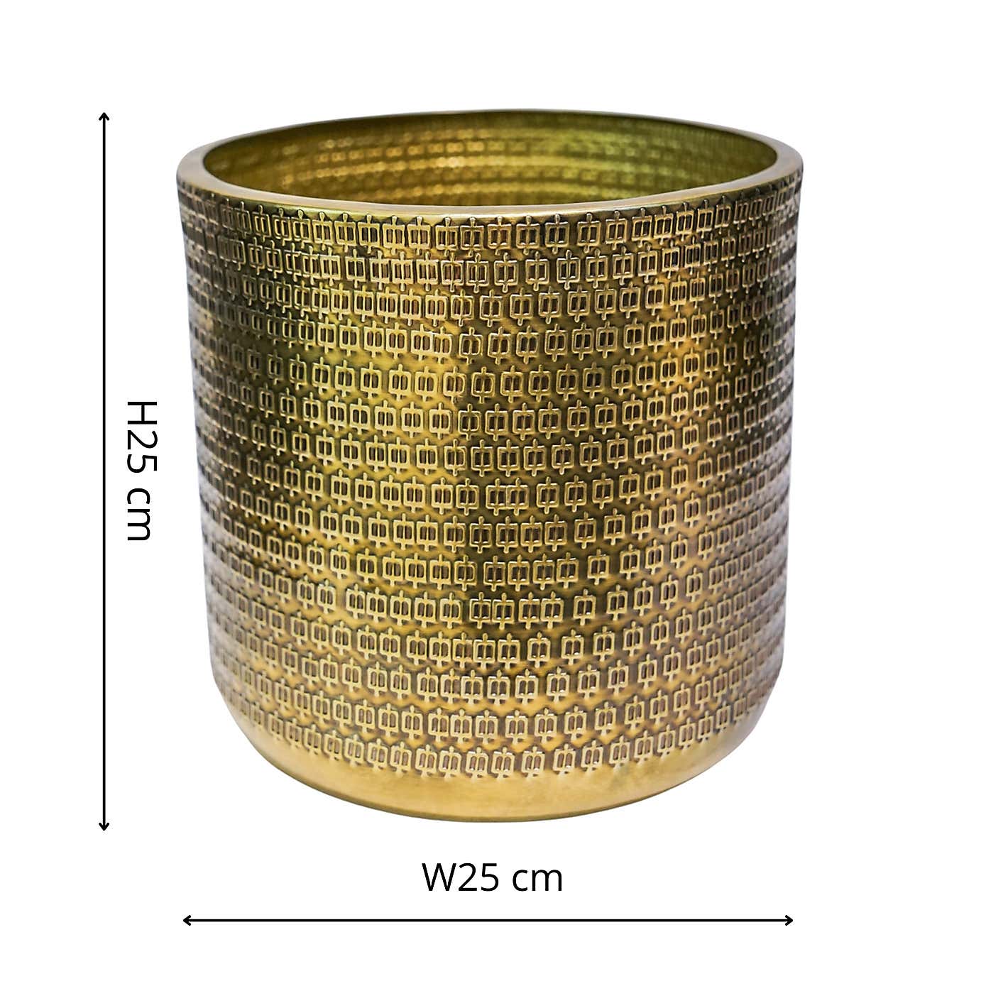 Solis Embossed Plant Pot