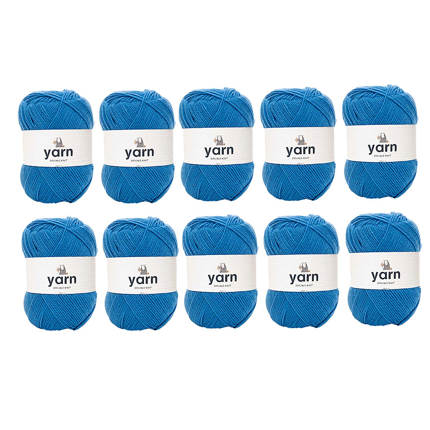 Pack of 10 DK Yarn 100g Balls