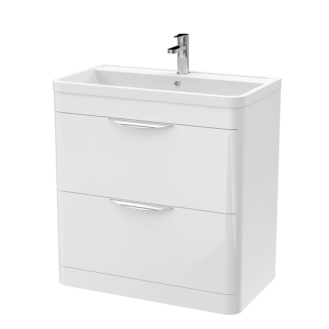 Parade Floor Standing Vanity Unit with Ceramic Basin