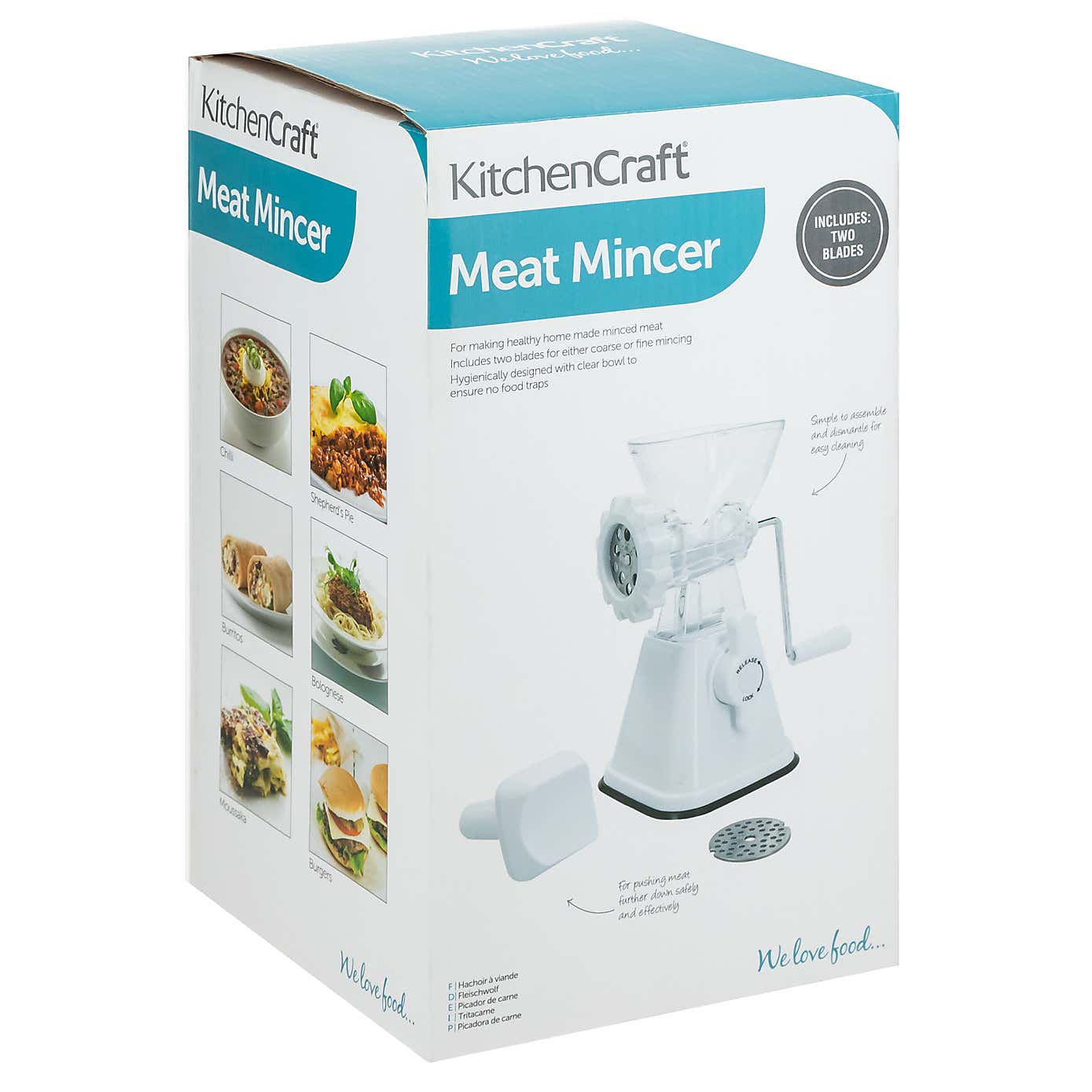KitchenCraft KitchenCraft Heavy-Duty Manual Meat Grinder Machine
