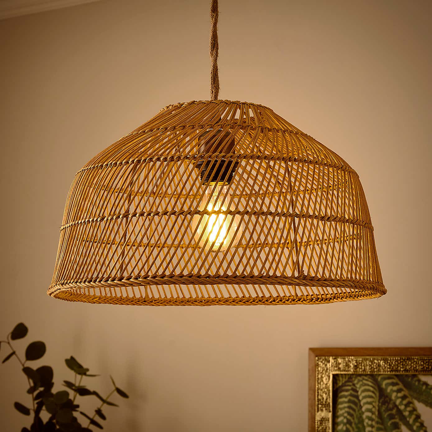 Andre Rattan Easy Fit Pendant Shade