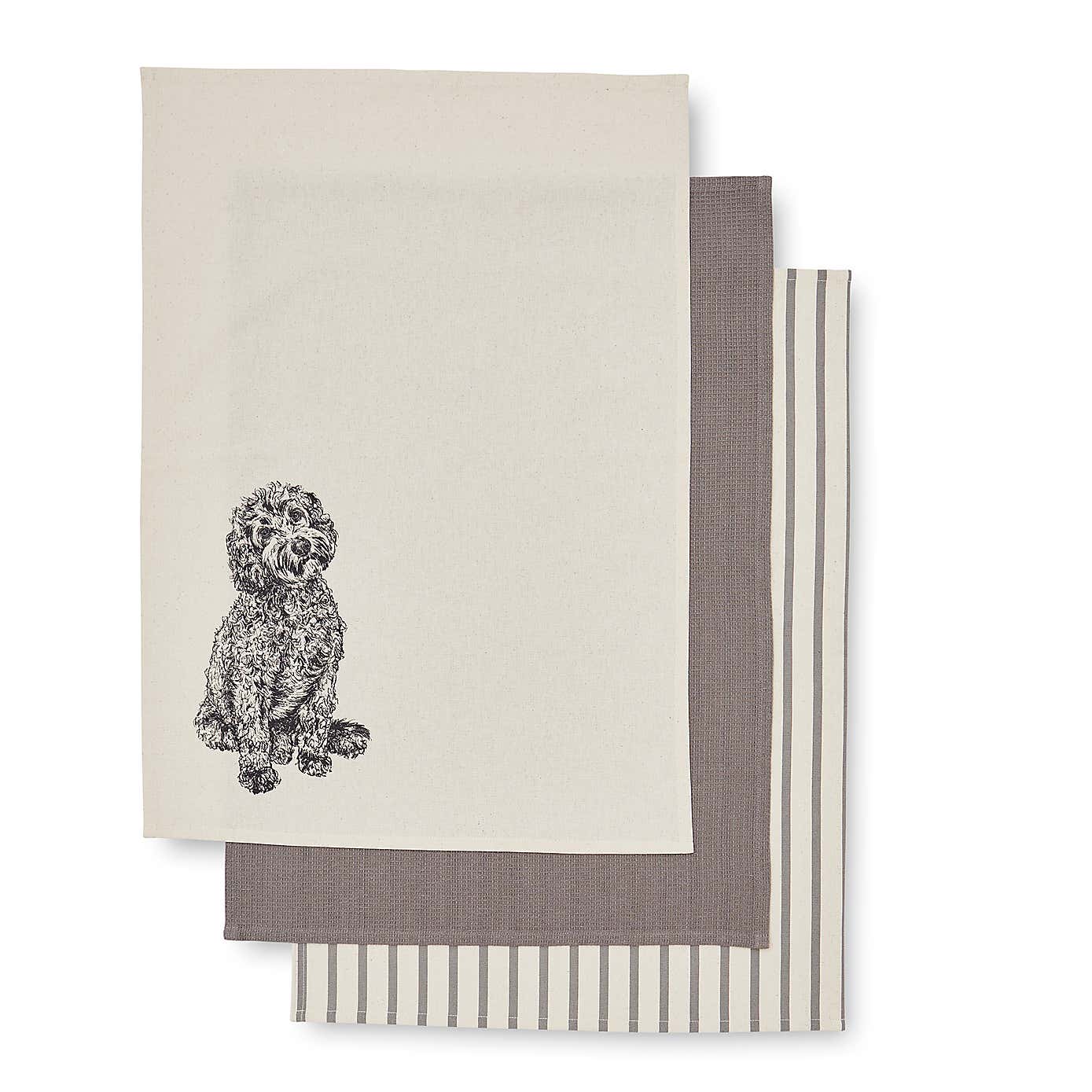 Set of 3 Cockapoo Tea Towels