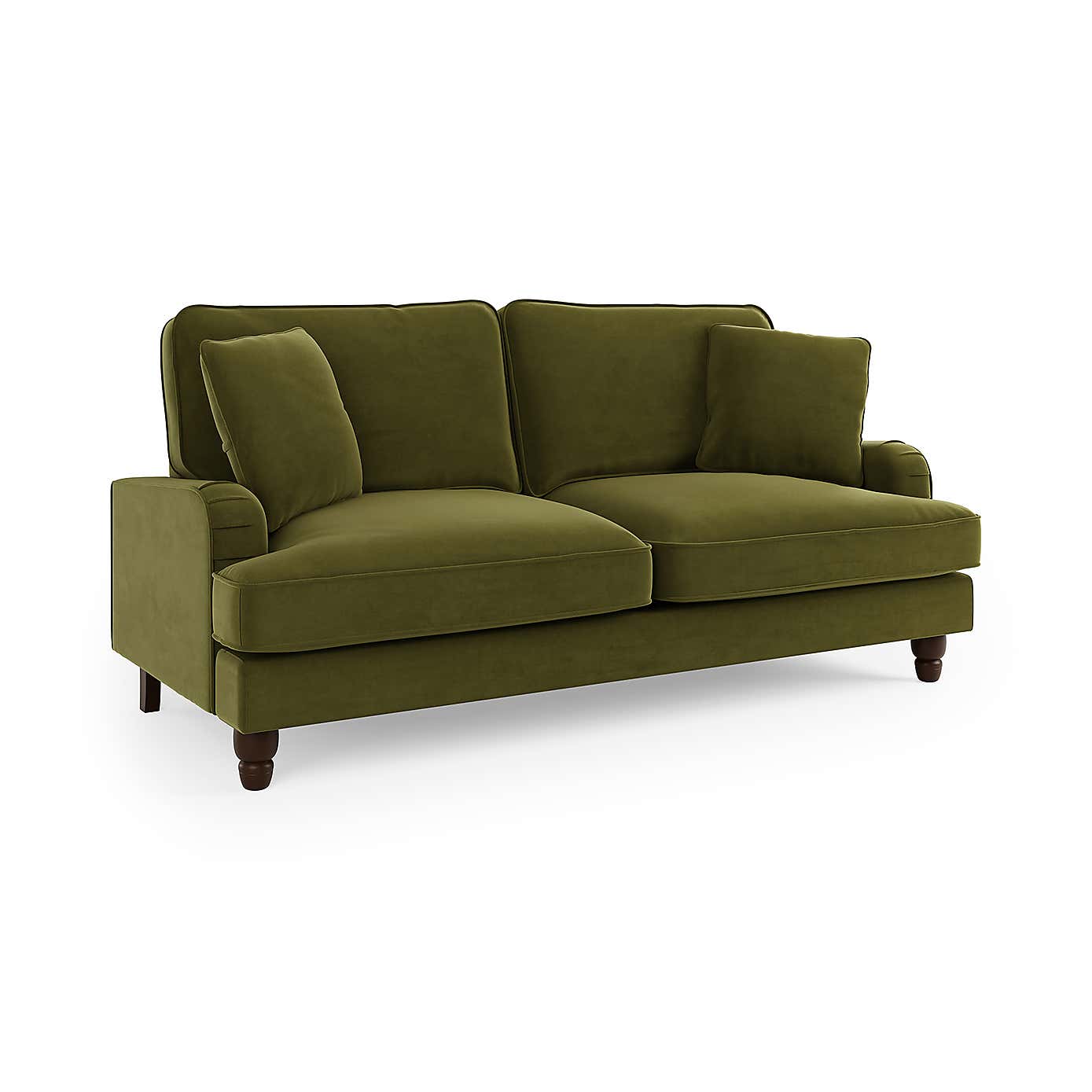 Beatrice Matte Velvet 3 Seater Double Sofa Bed