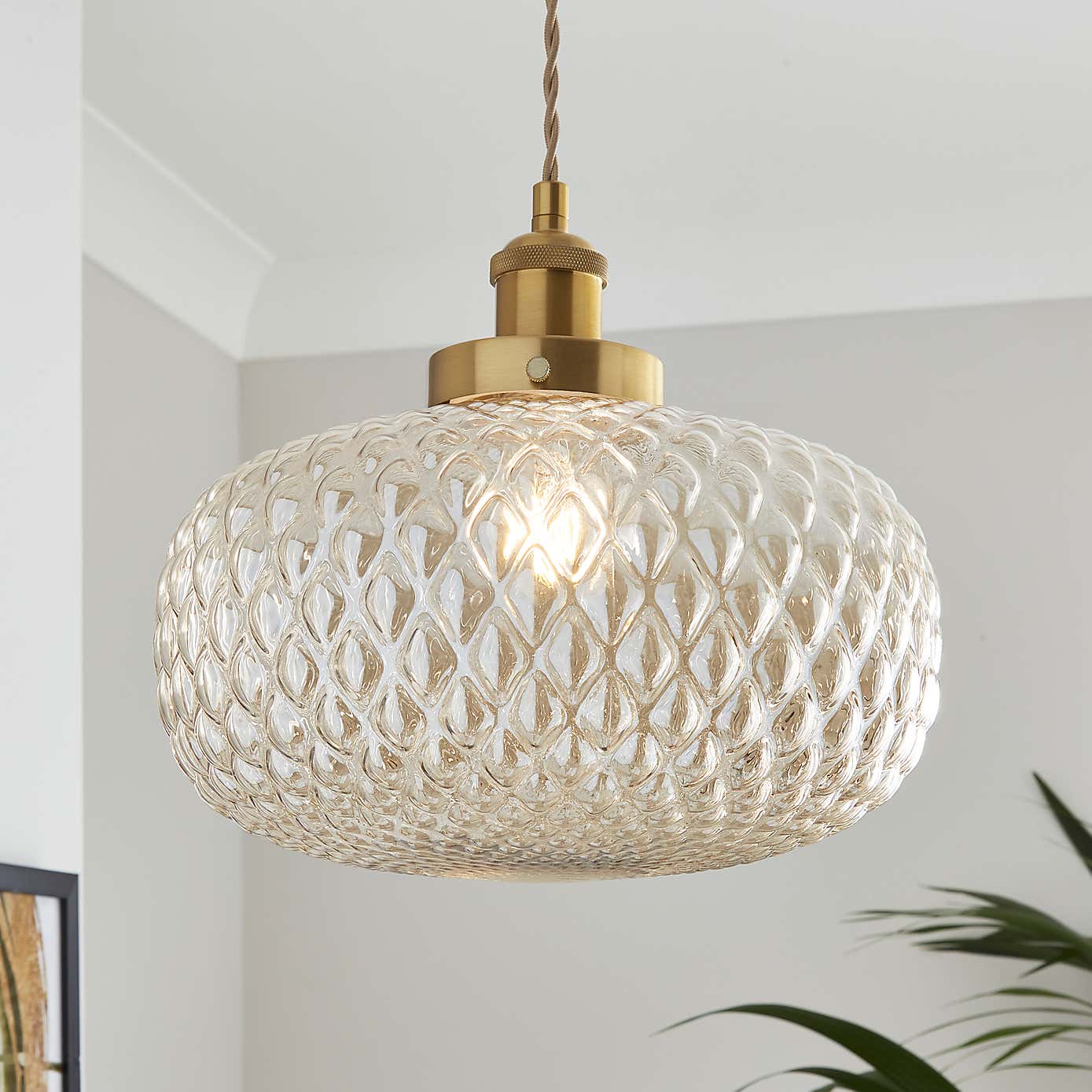 Silas Embossed Easy Fit Pendant Shade