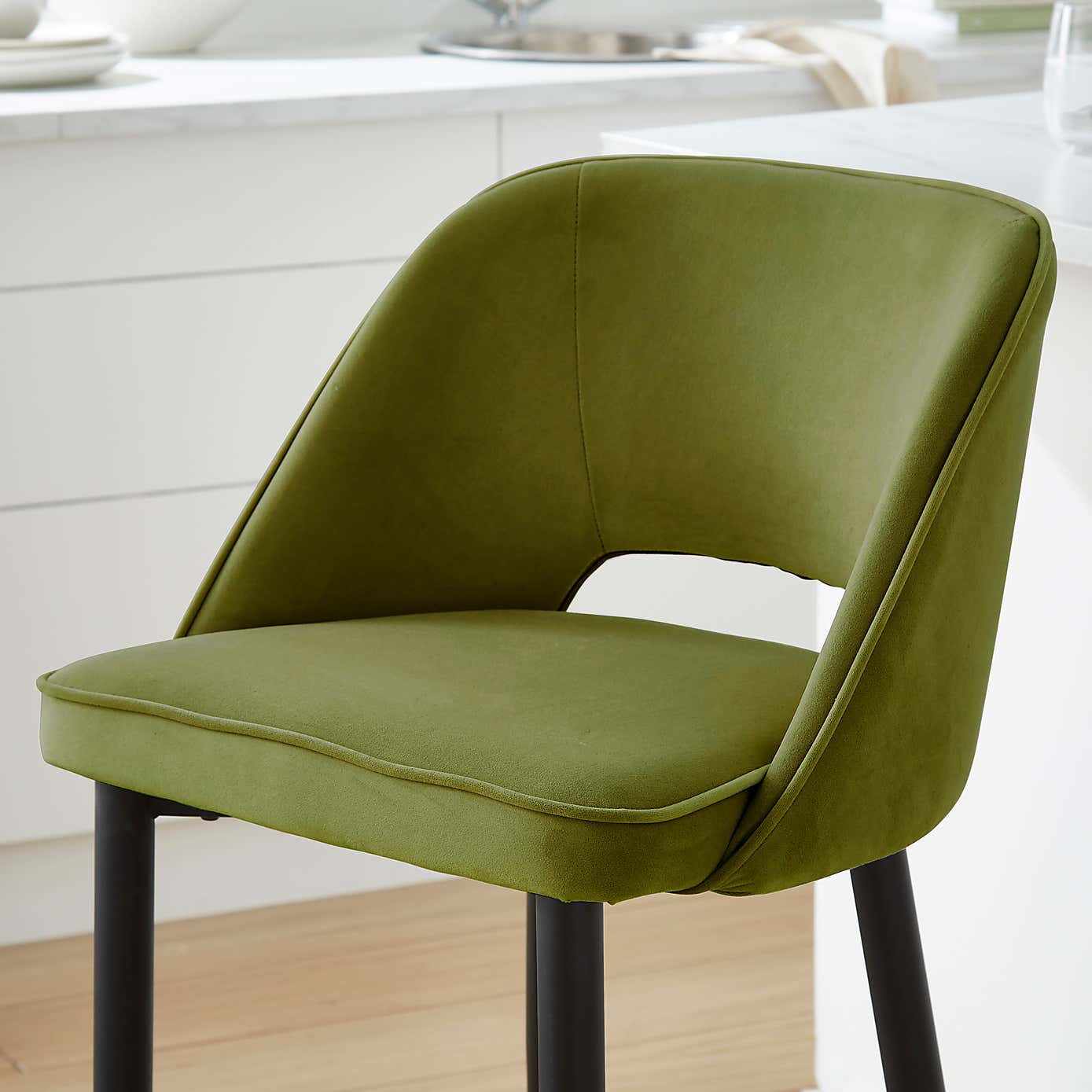 Lillia Velvet Bar Stool