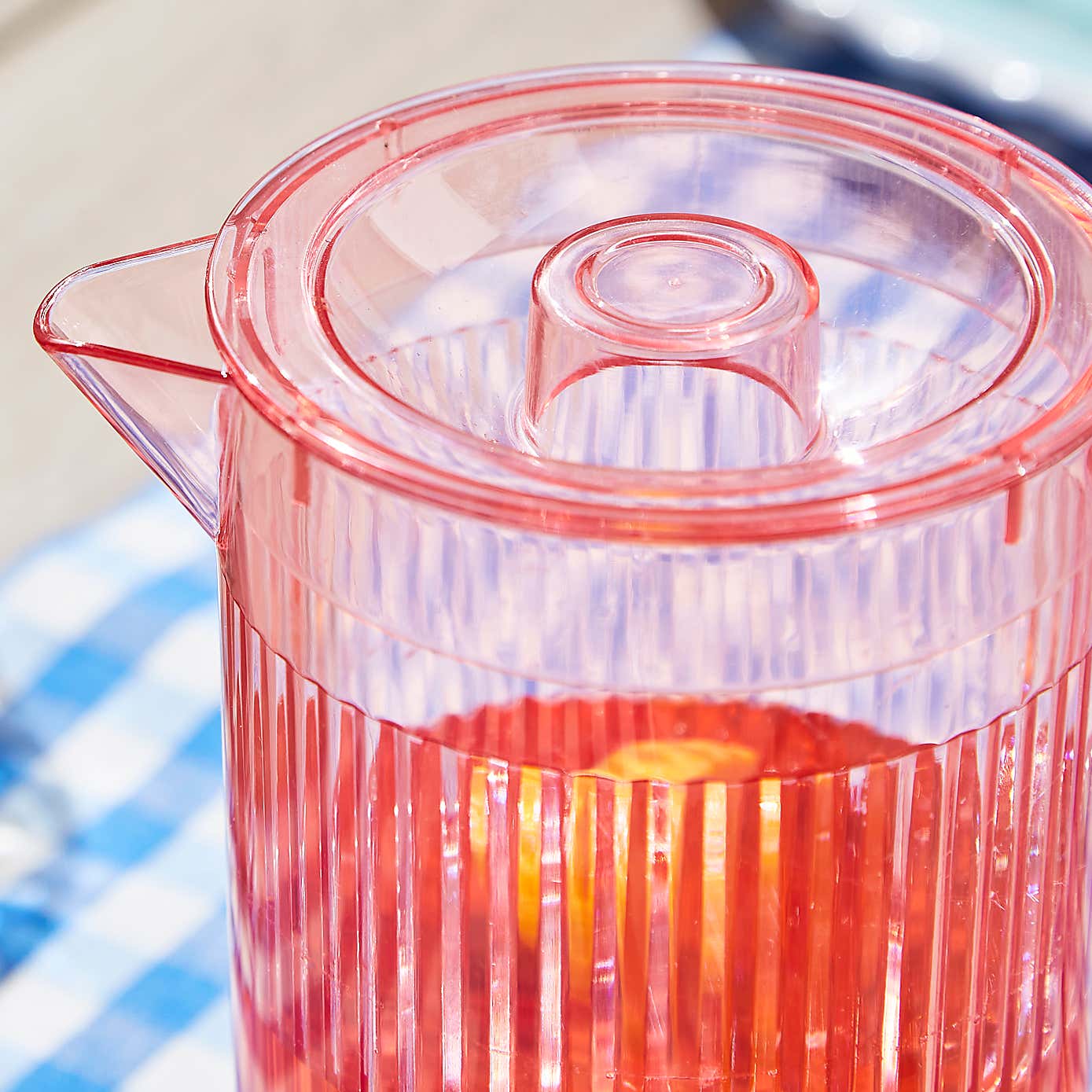 Ribbed Acrylic Jug