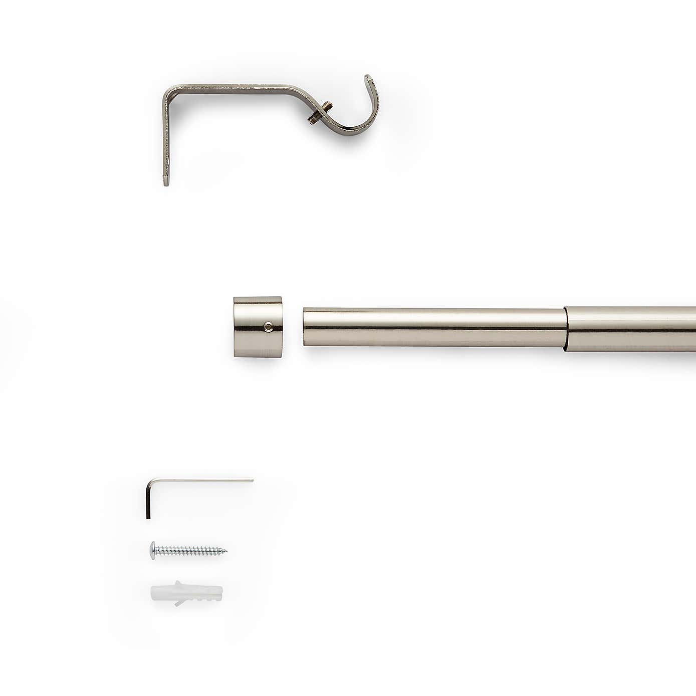 Stud Extendable Metal Curtain Pole