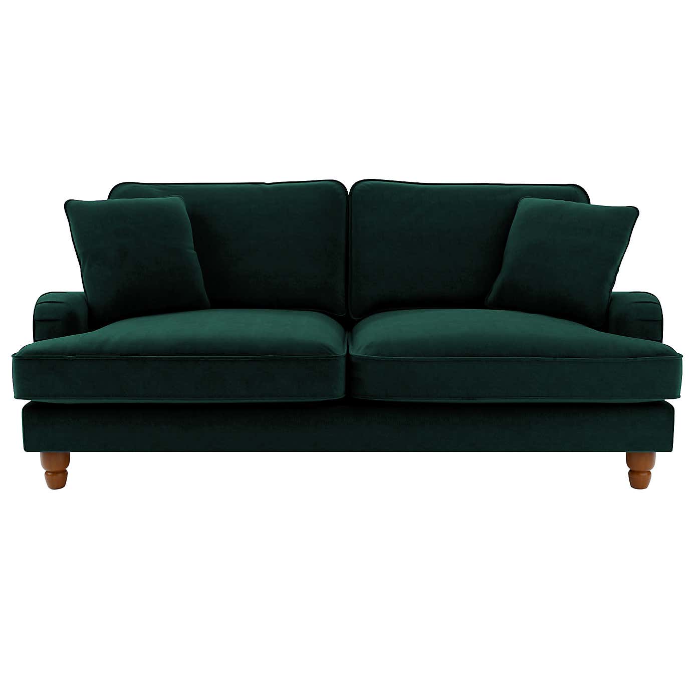 Beatrice Matte Velvet 3 Seater Double Sofa Bed