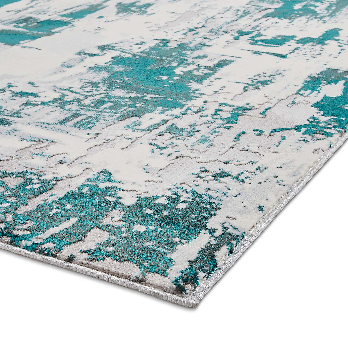 Apollo Marble Effect Washable Rug
