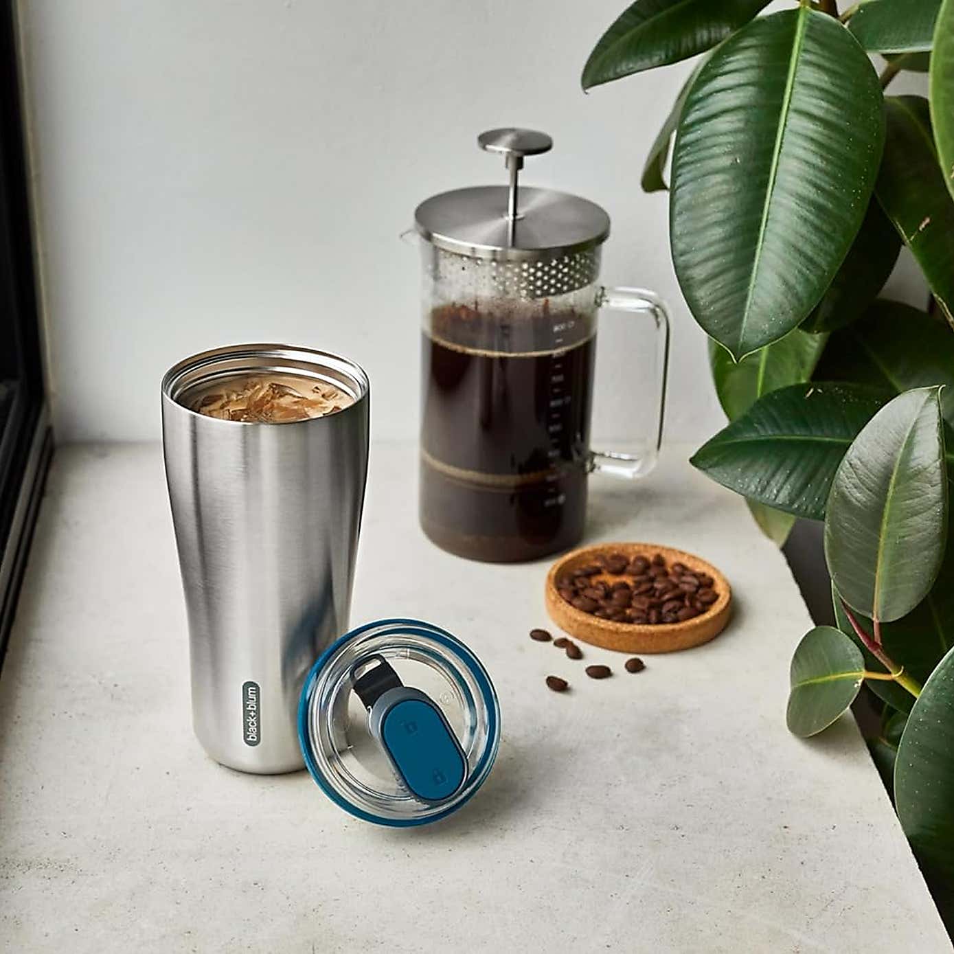 Black and Blum Insulated Travel Tumbler