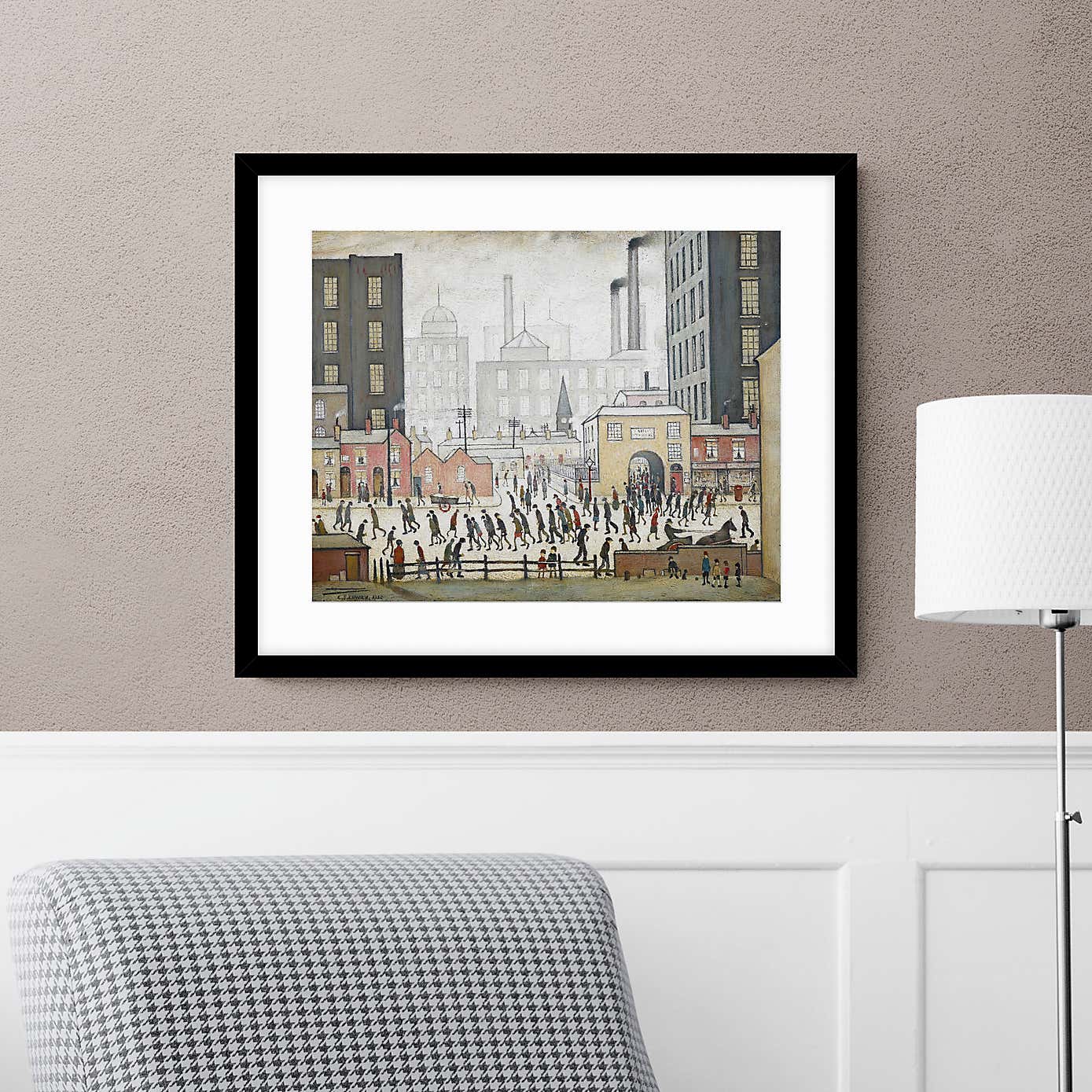 Coming From The Mill 1930 Lowry Framed Print
