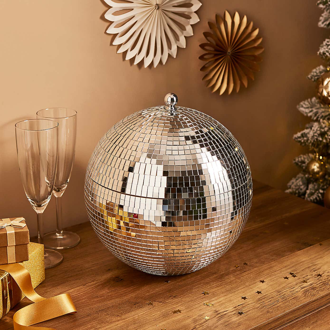 Large Disco Ball Ice Bucket