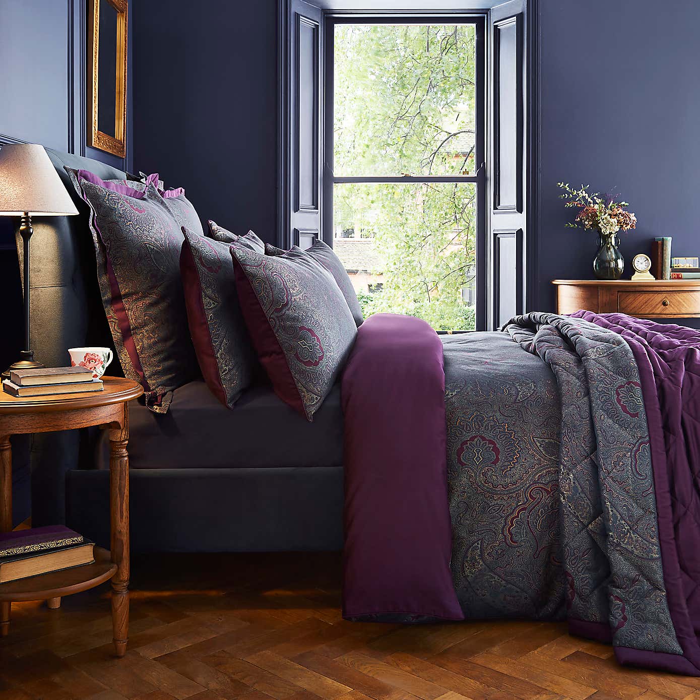 Dorma Paisley Jacquard Bedspread