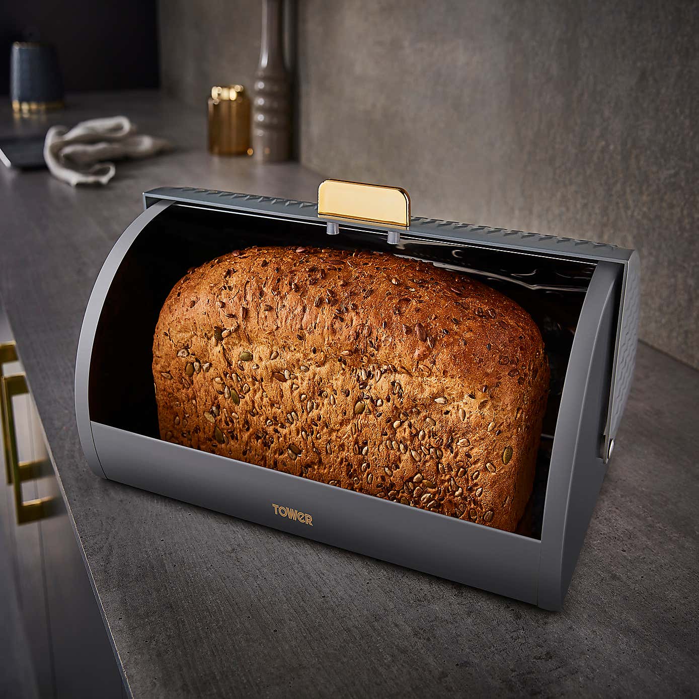 Tower Empire Roll Top Bread Bin