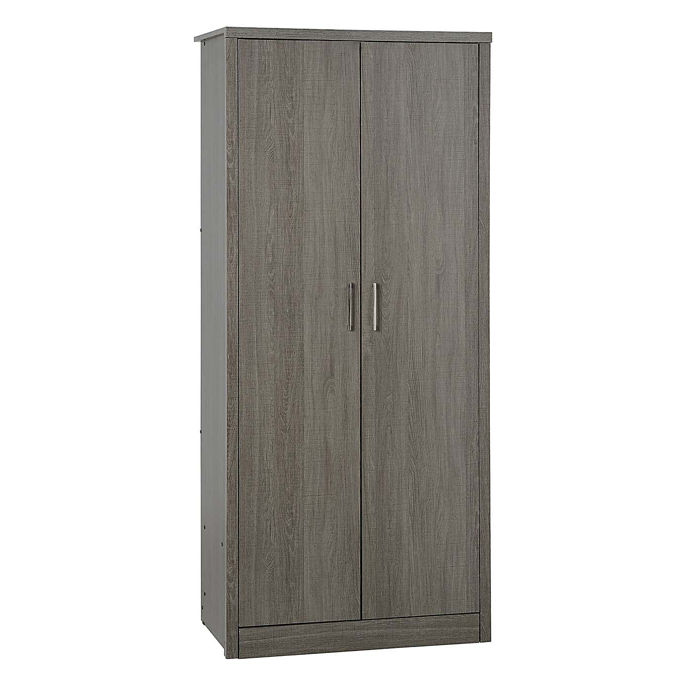 Lennon Oak Effect 2 Door Wardrobe
