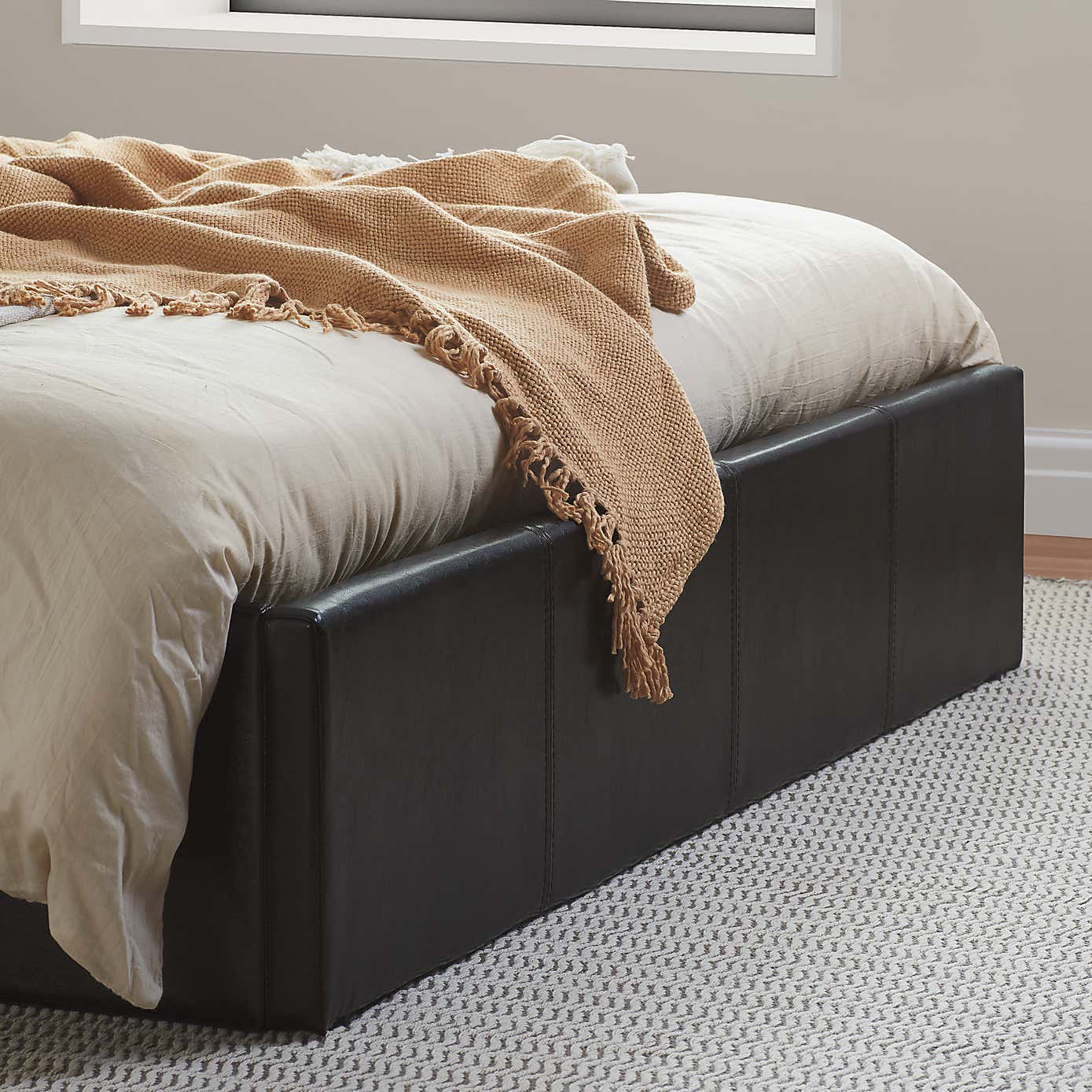 Berlin Faux Leather Ottoman Bed Frame