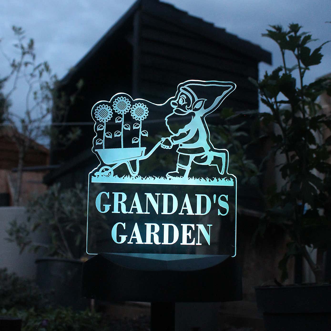Personalised Gnome Garden Outdoor Solar LED Light