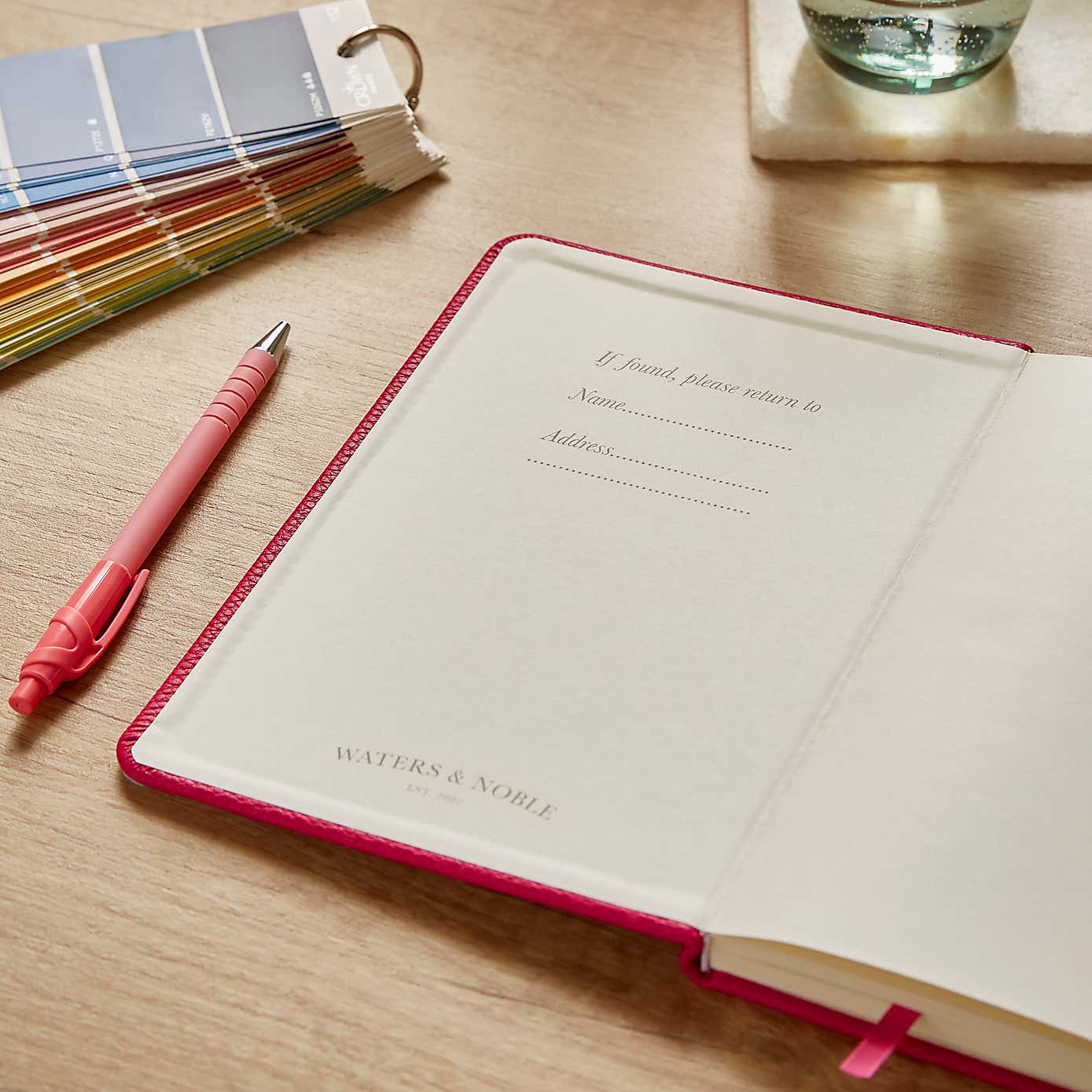 Waters and Noble Premium Faux Leather Notebook