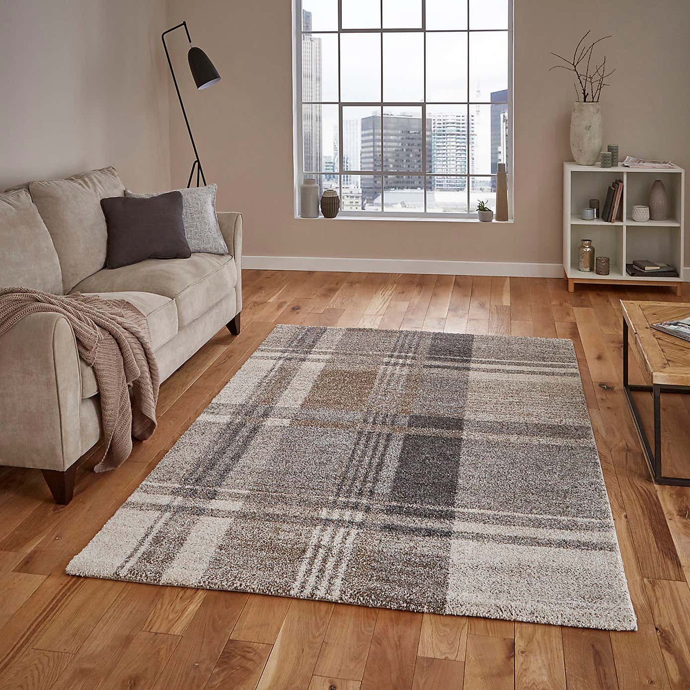 Beige and Grey Elegant 4892 Rug