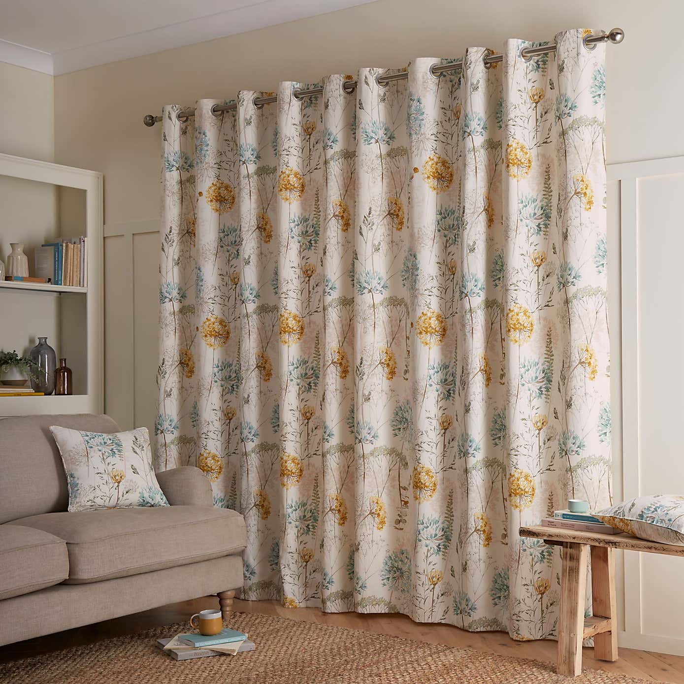 Country Meadow Eyelet Curtains