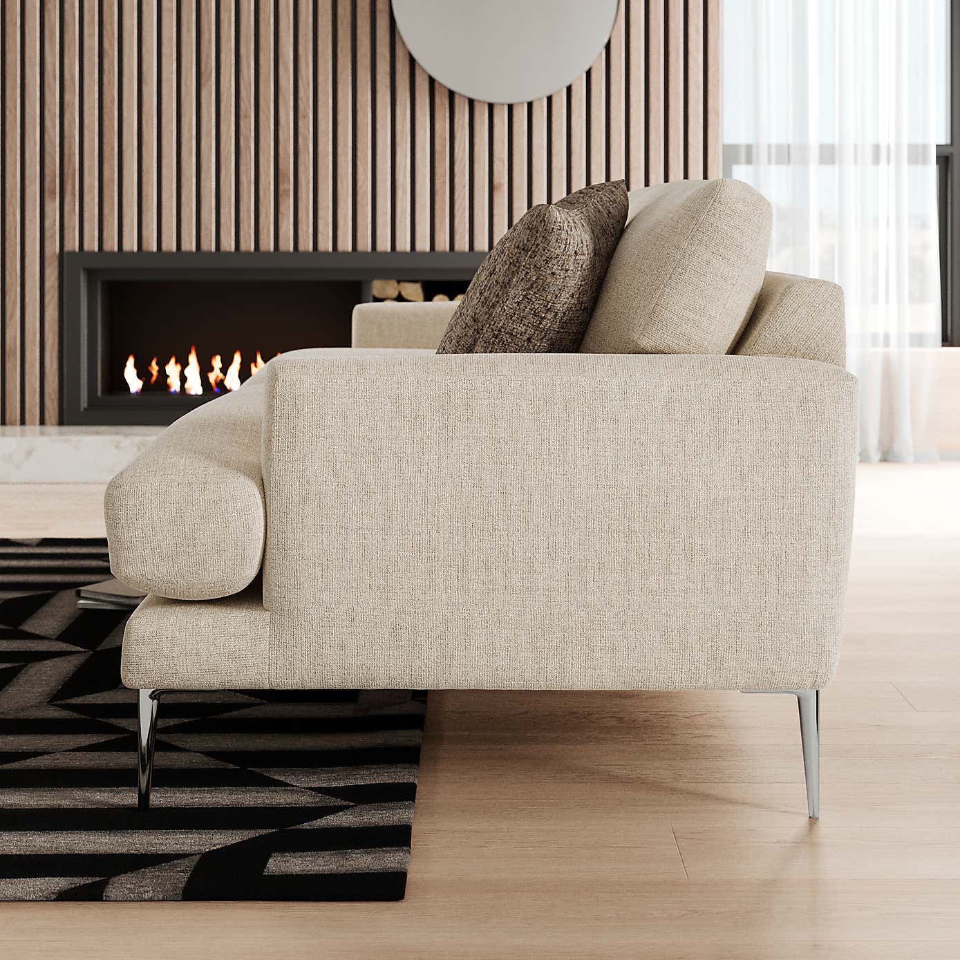 Lawson Chunky Tonal Weave 3 Seater Sofa