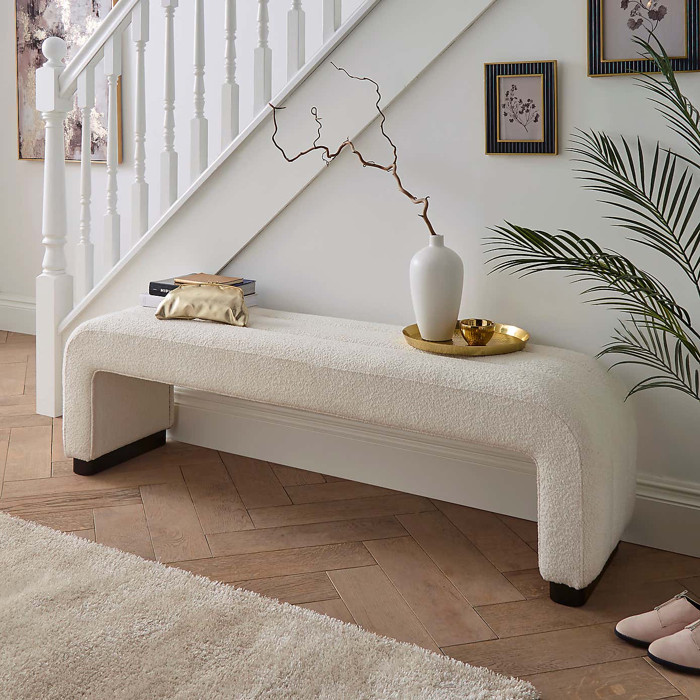 Lucilla Boucle Dining Bench