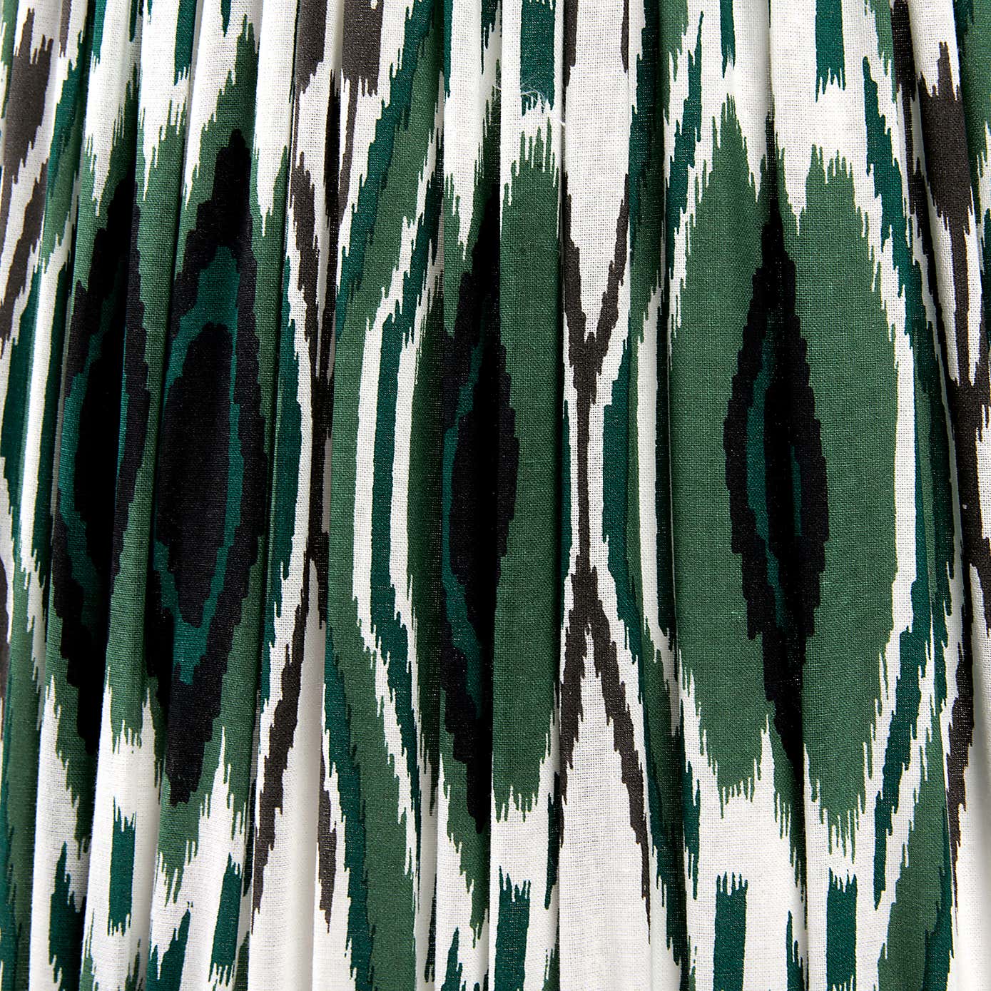 Izara Ikat Patterned Gathered Tapered Shade