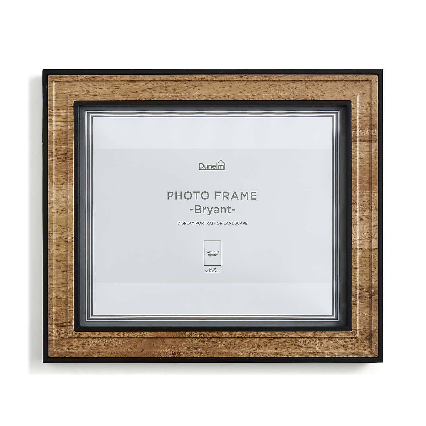 Bryant Natural and Black Photo Frame