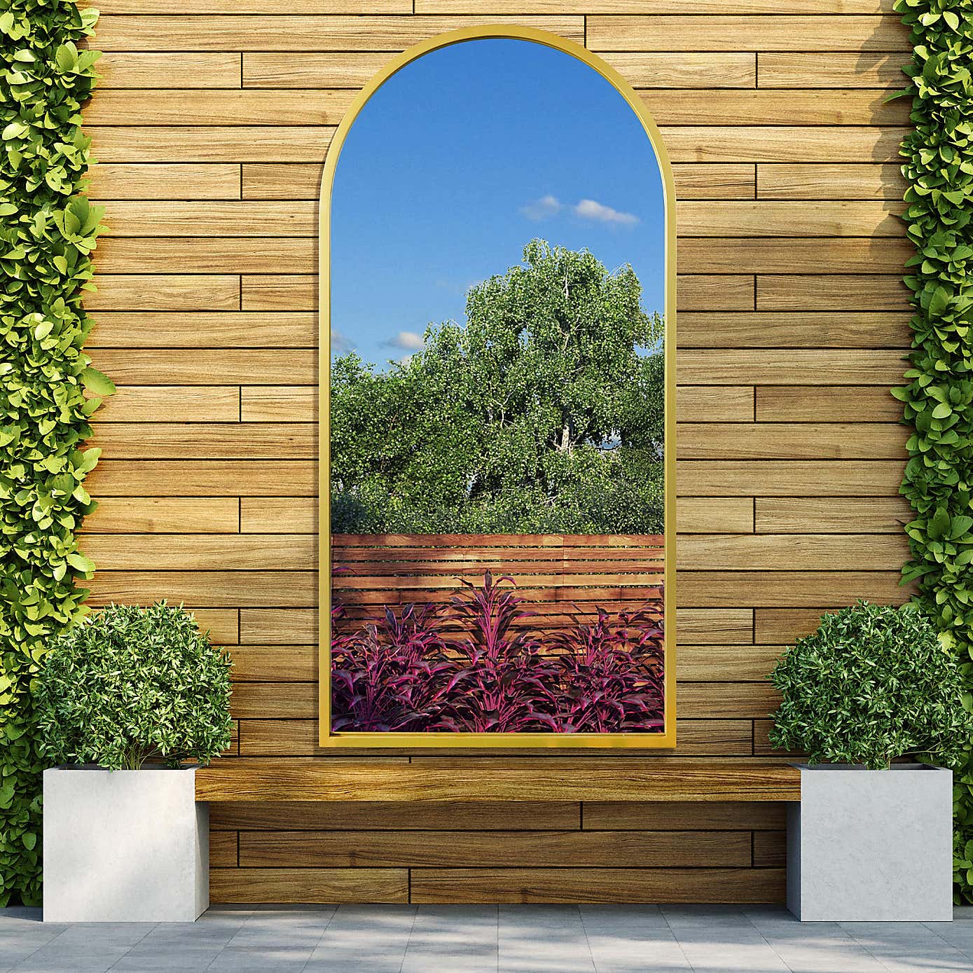 Arcus Arched Indoor Outdoor Full Length Wall Mirror