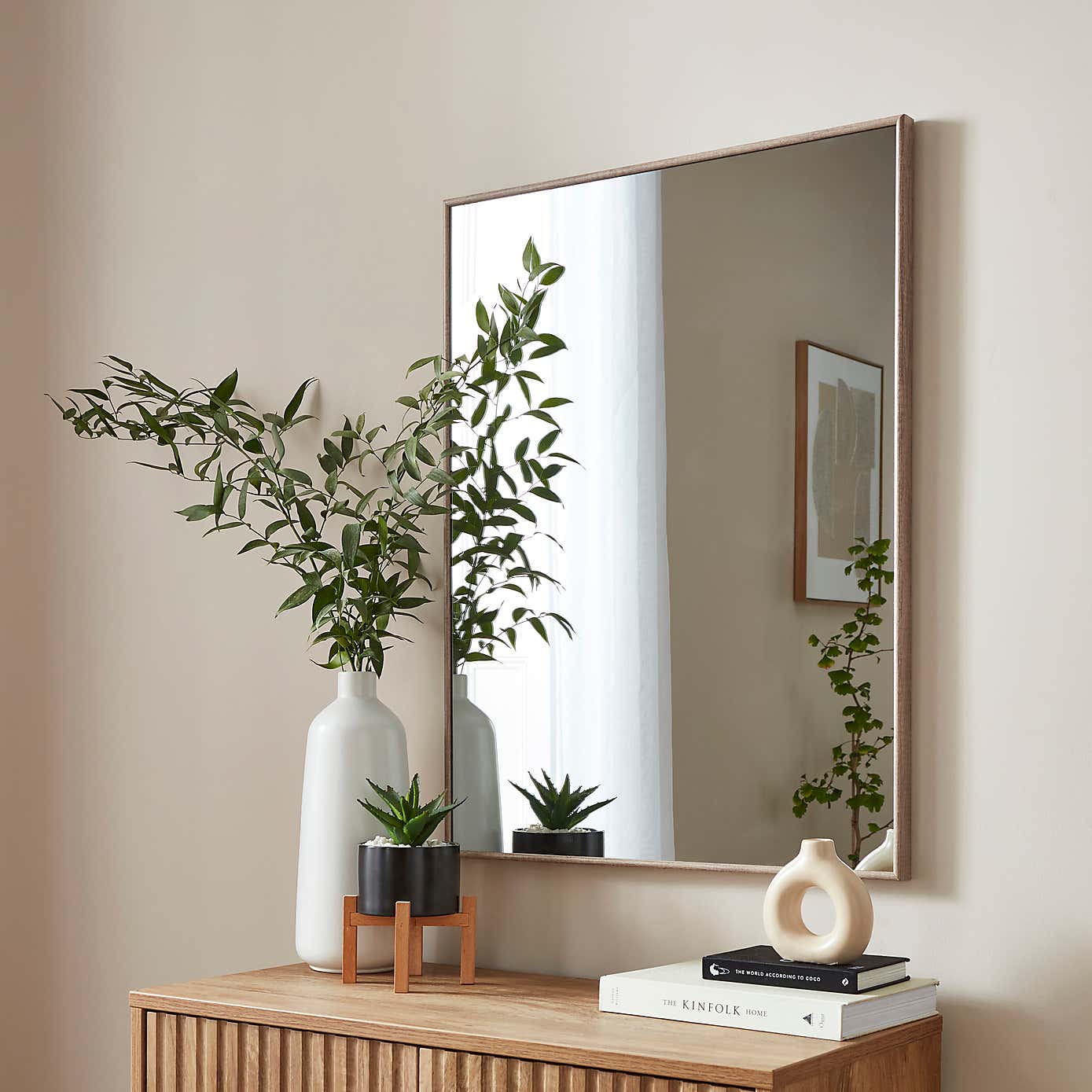 Oslo Wooden Effect Mirror