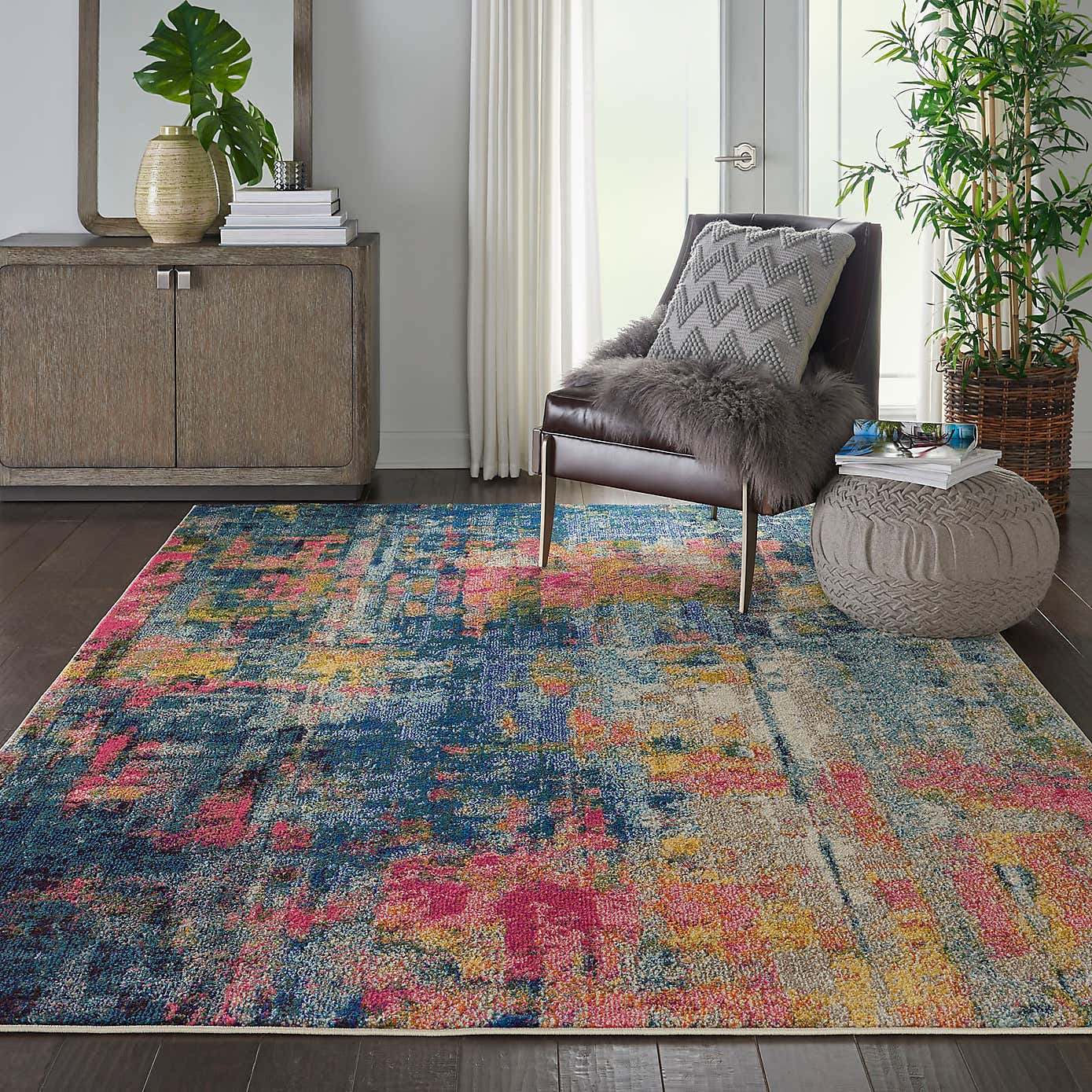 Celestial Blue and Yellow Rug